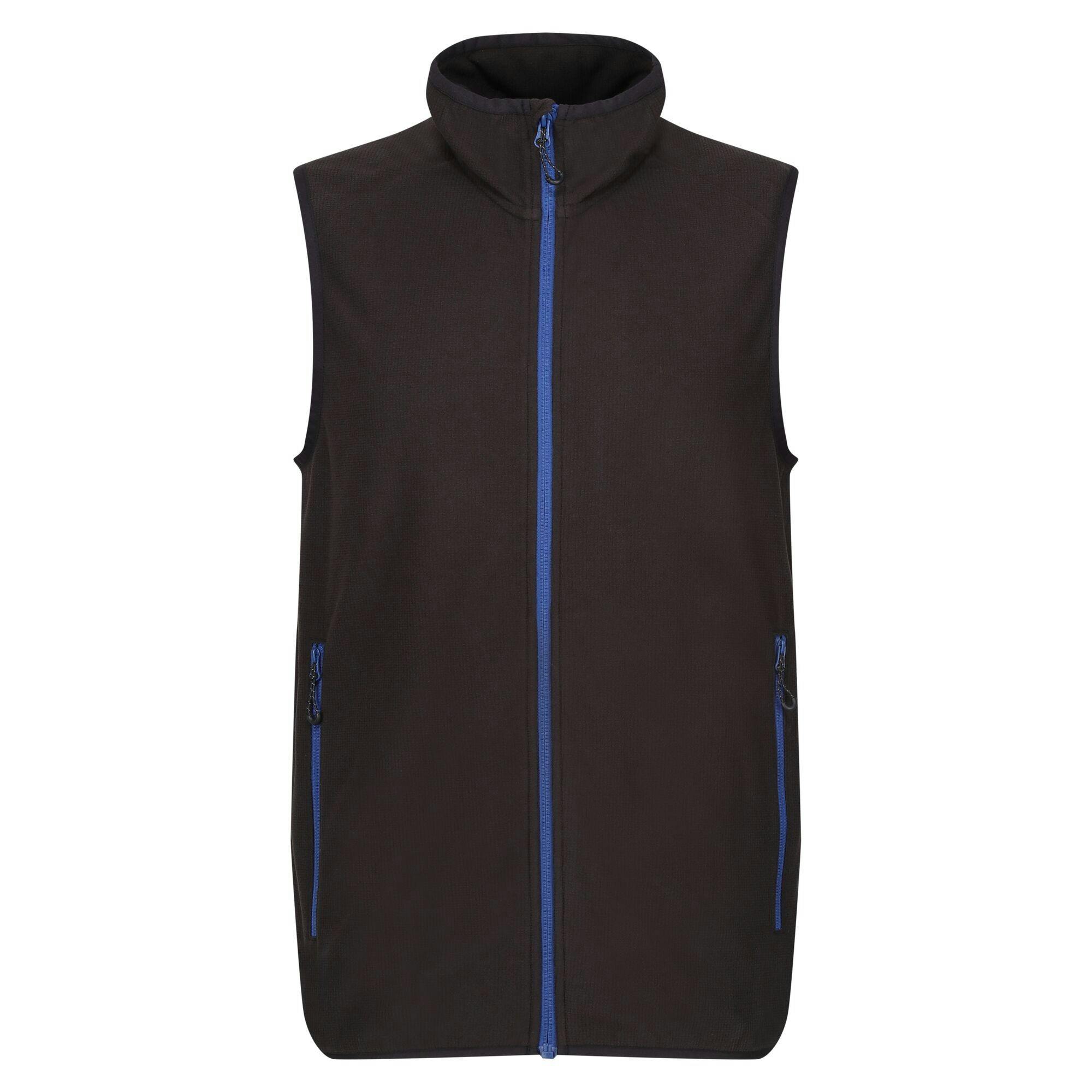 Regatta Men's Black Professional Fleece Gilet - /New Royal - 3XL - /New Royal - 100% Polyester