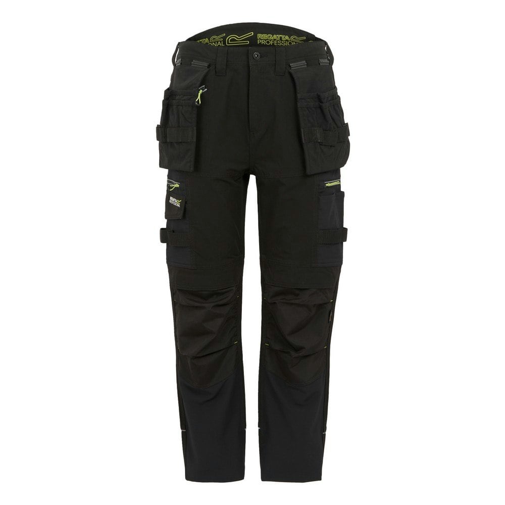 Regatta Men's Black Professional Softshell Stretch Work Trousers - Small