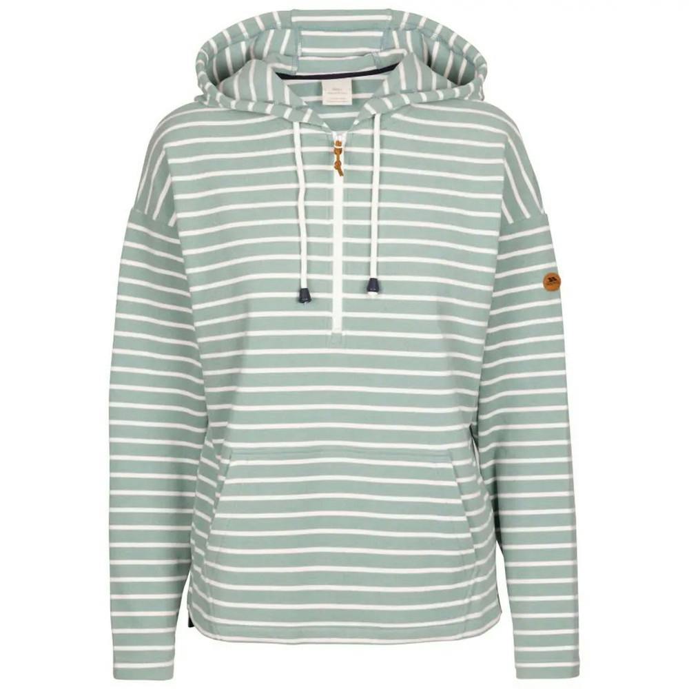 Trespass Women's Softly Hoodie - Teal Mist - Teal Mist - Xs - 88% Polyester/12% Elastane