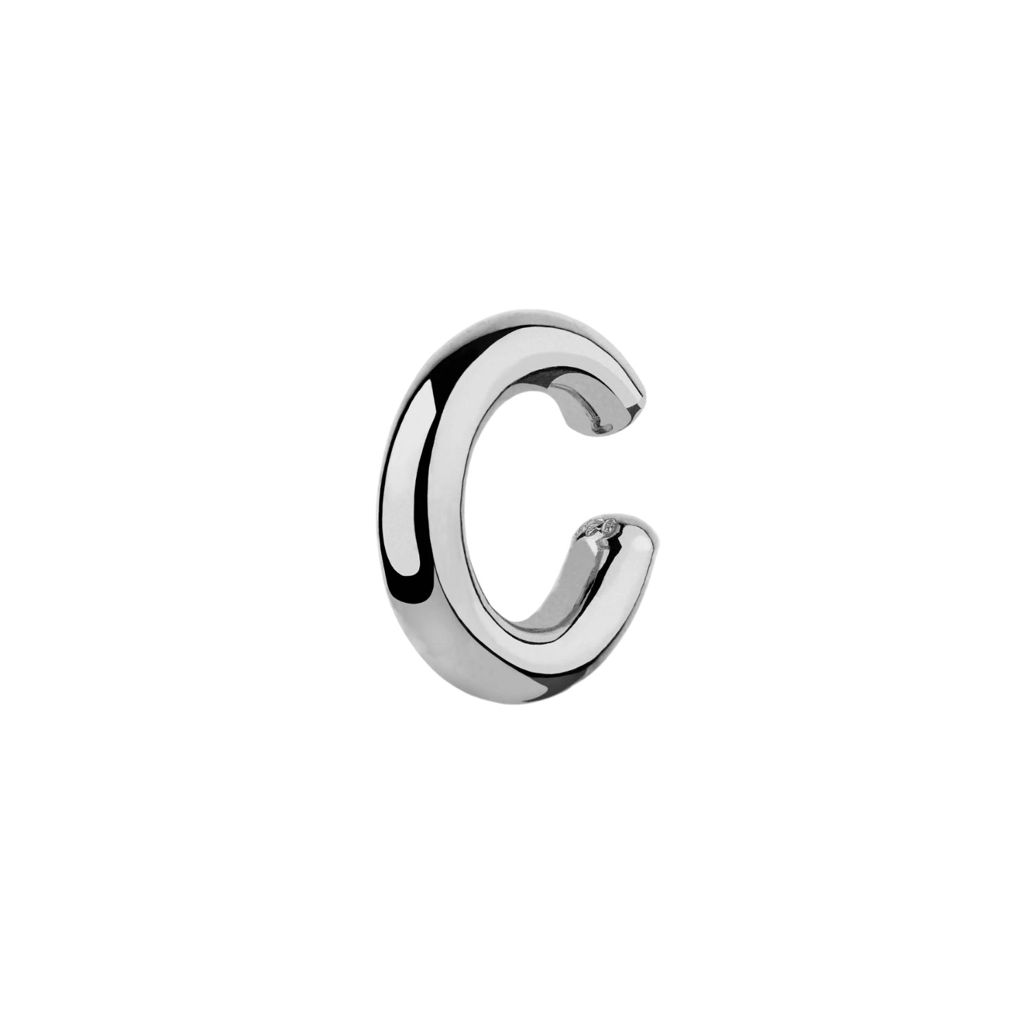 Spero London Women's Silver Chunky Sterling Ear Cuff No Piercing 1 Piece