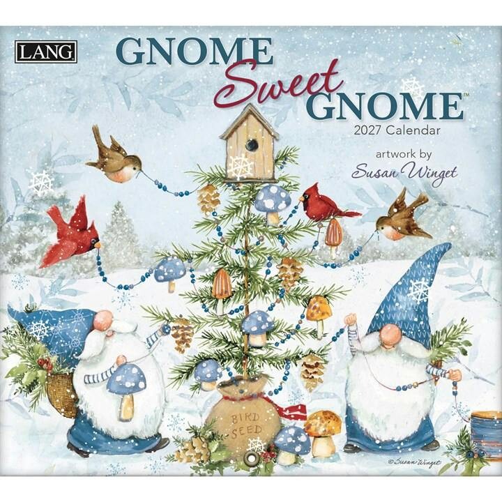 Gnome Sweet Gnome Calendar 2027, Deluxe Calendars, Month To View, Gift - Image 3