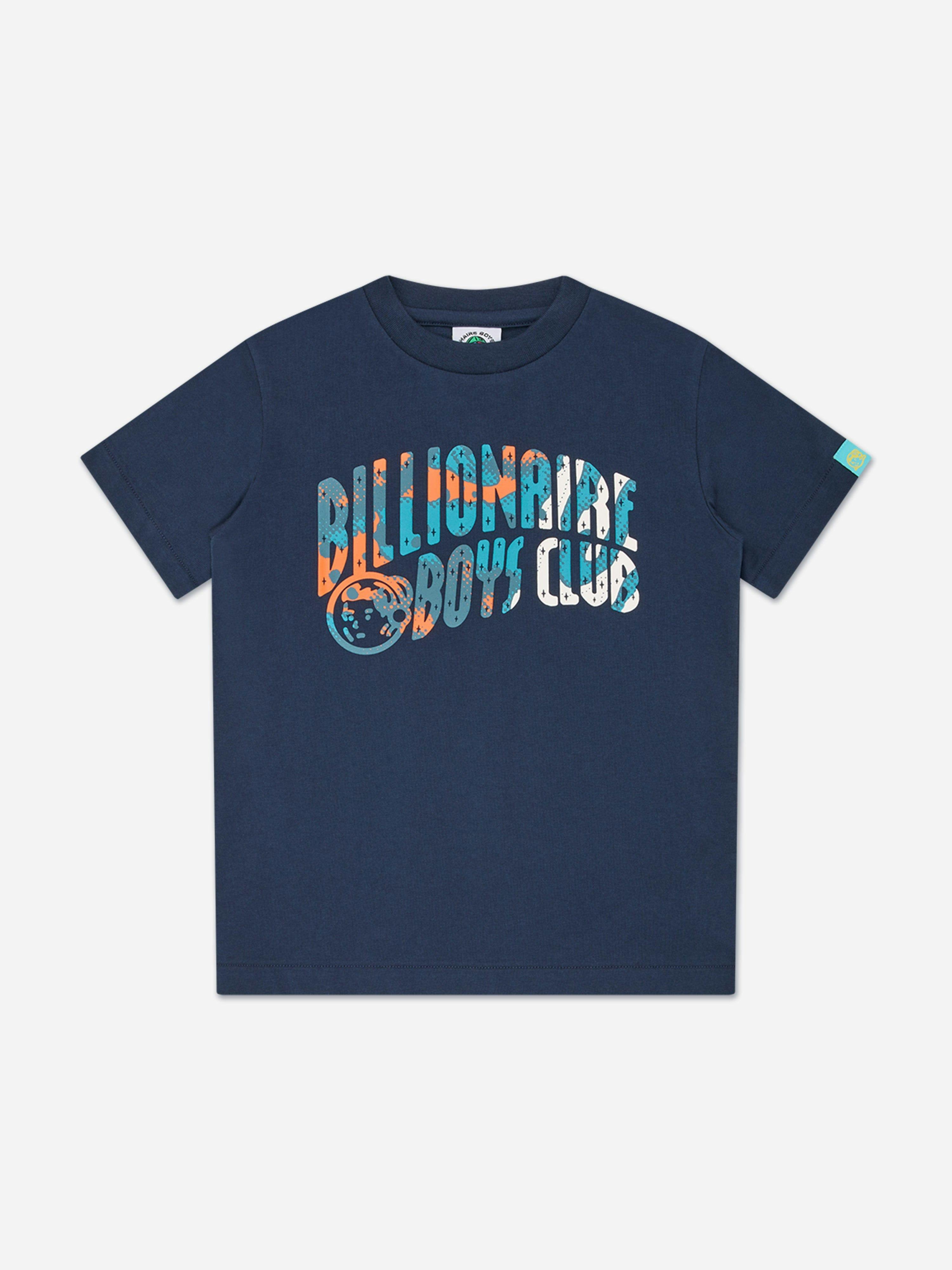 Billionaire Boys Club Boys Billionaire Club Overlay Camo Fill Arch Logo T-Shirt In Navy - Navy - 10 Yrs
