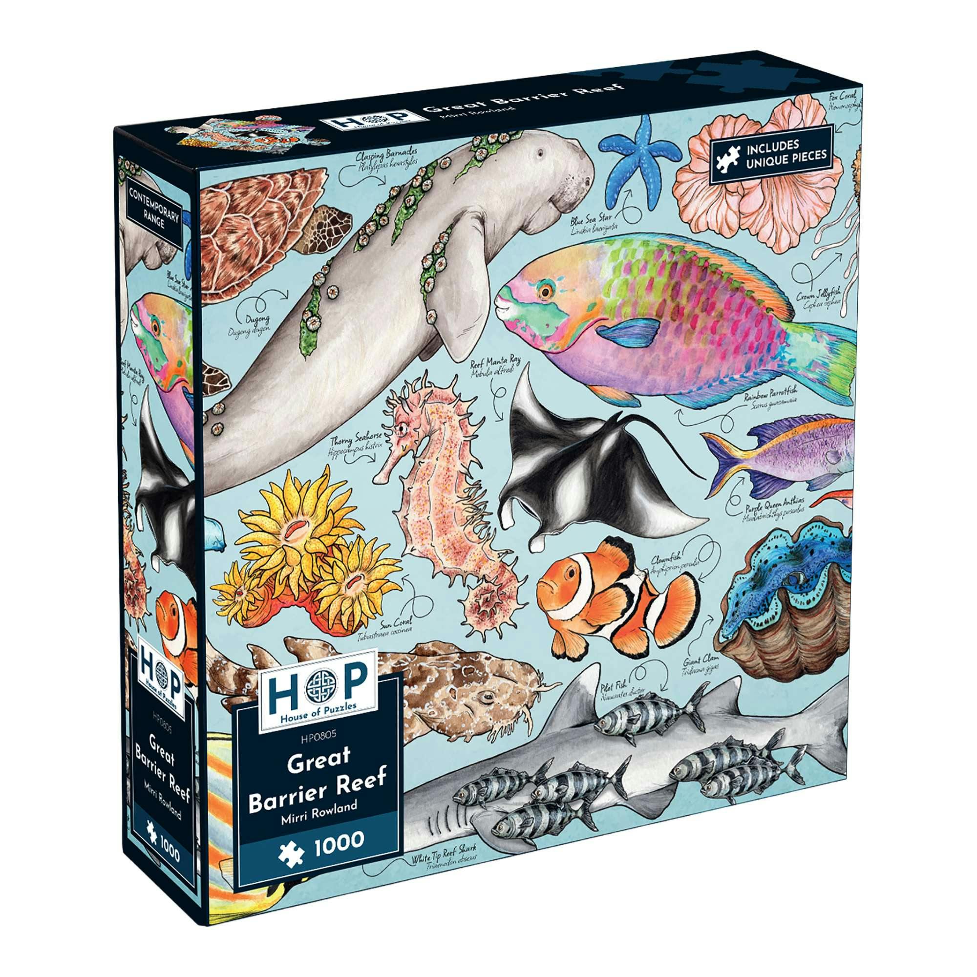 The House Of Puzzles Great Barrier Reef 1000 Piece Puzzle