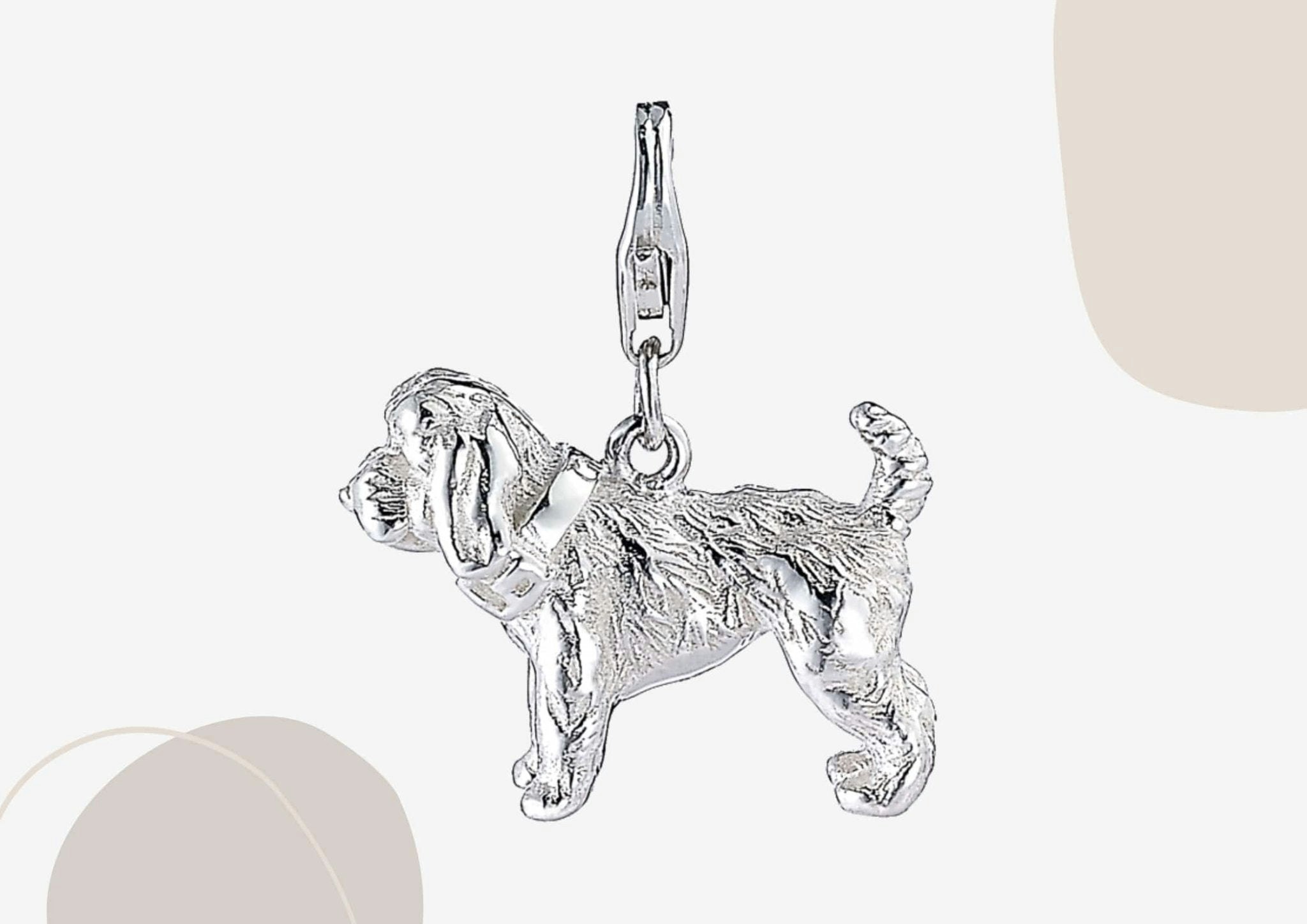 Mylee London Silver Cockapoo Charm - Yes - Clip On Charm