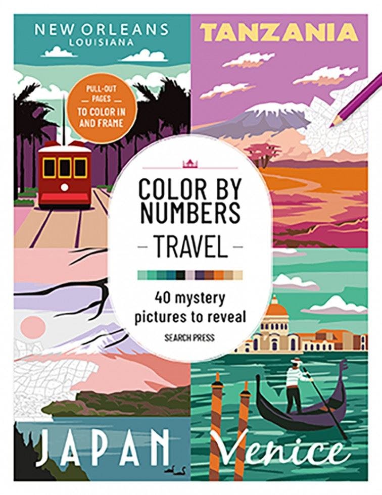 Color by Numbers: Travel: 40 Mystery Pictures to Reveal NEW - Image 4