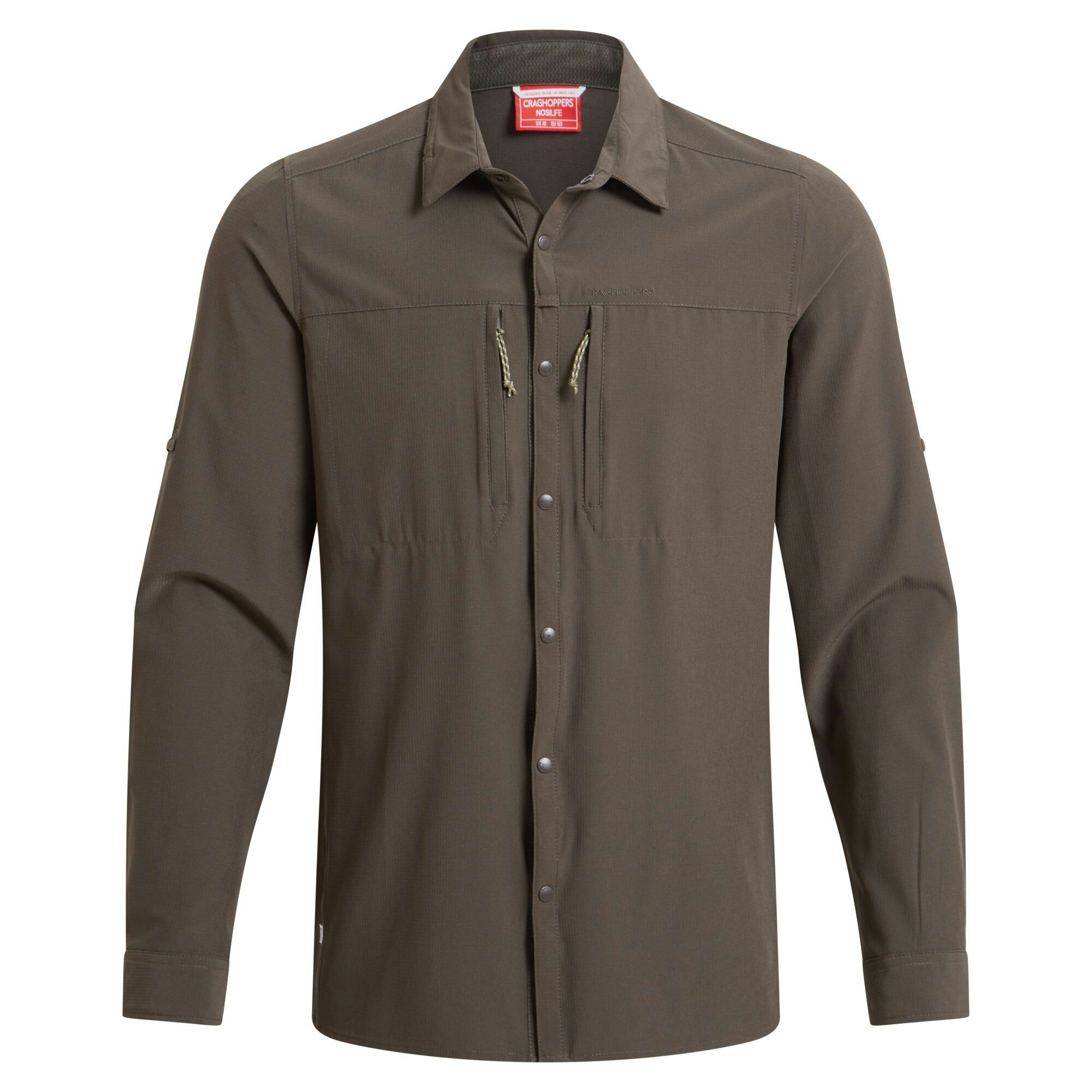 Craghoppers Men's Green Nosilife Long-Sleeved Shirt - Woodland - Woodland - Xxl