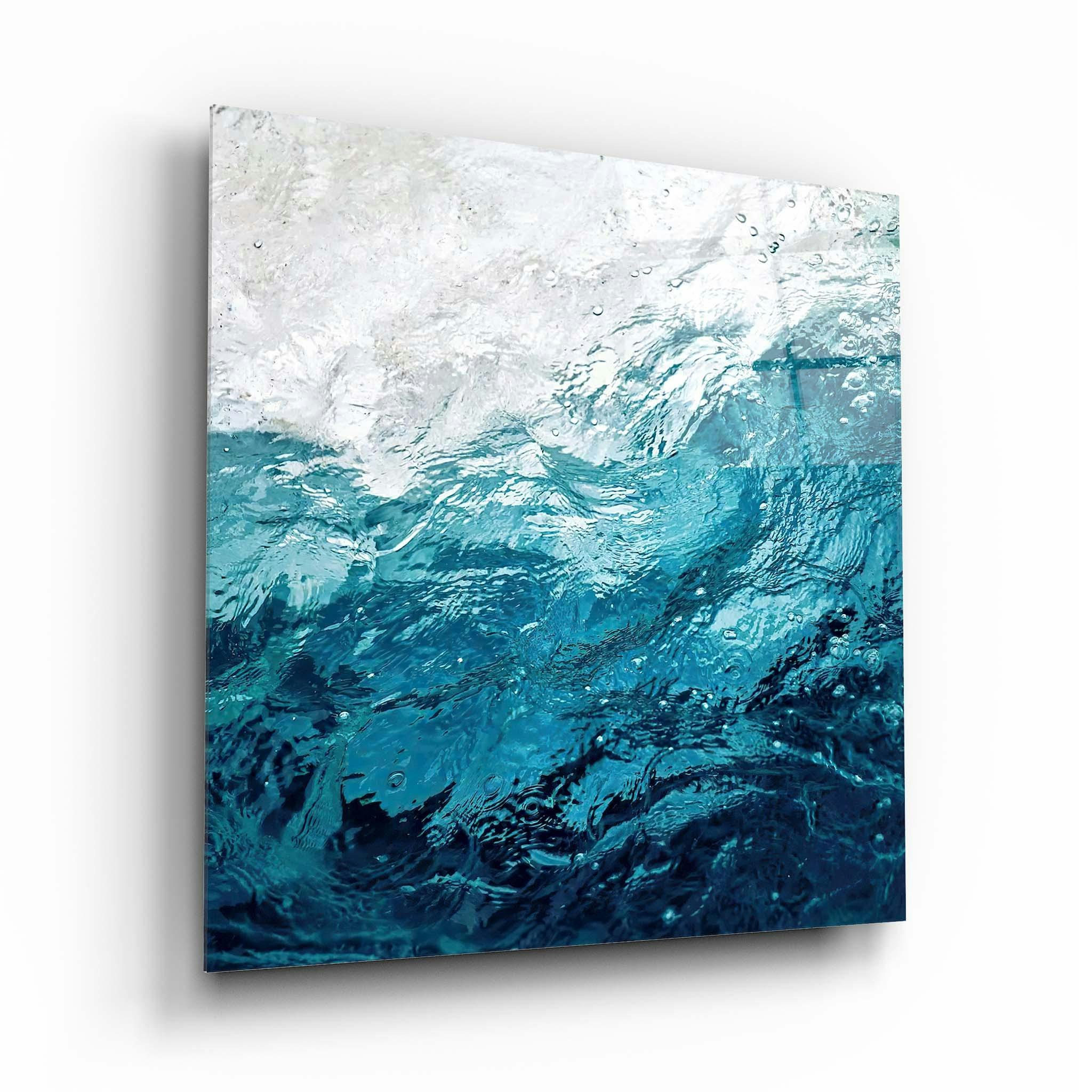 Rackhams Abstract Glass Wall Art 7 - 80X80cm - Tempered Glass (4 Mm)