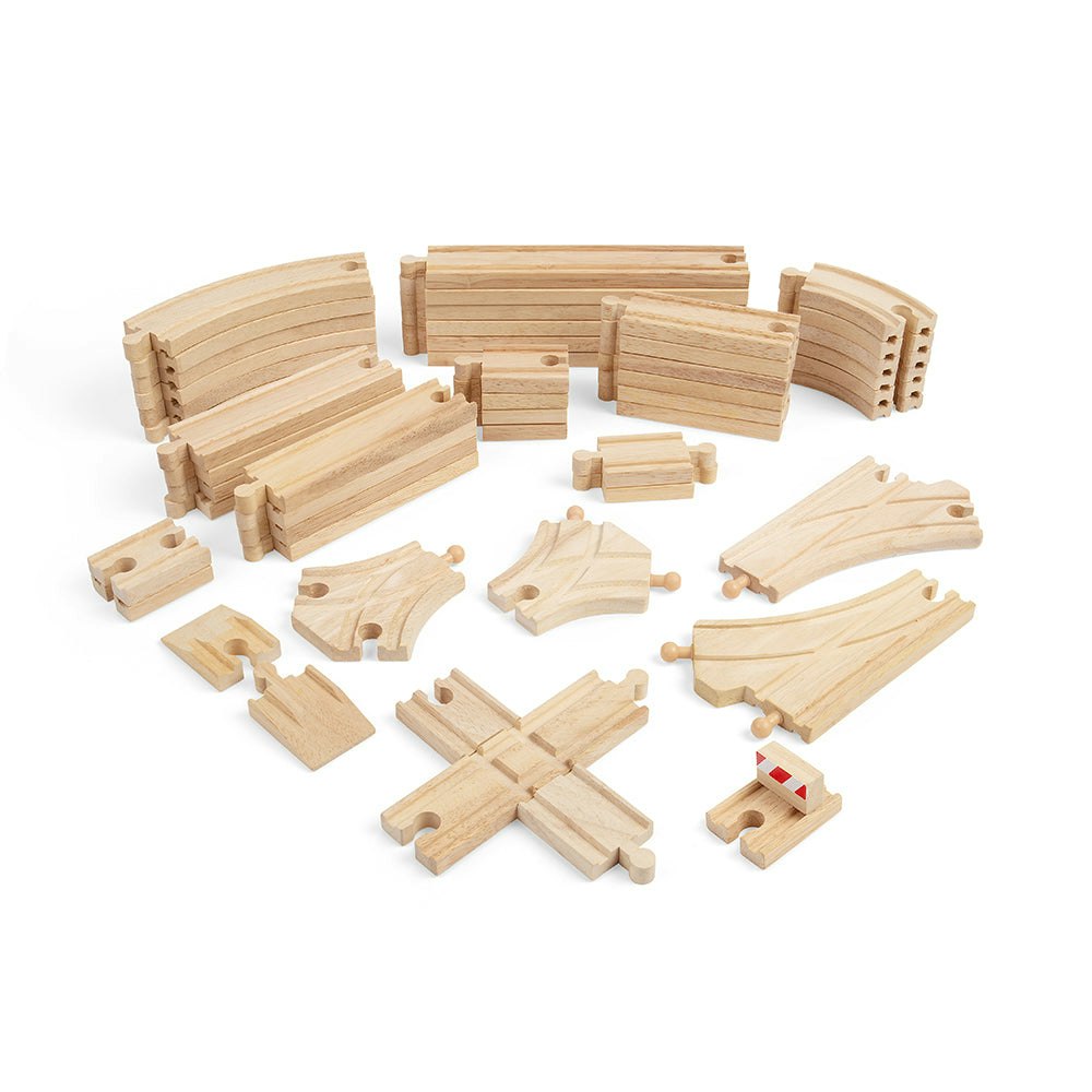 Bigjigs Rail Train Track Expansion Bundle (49 Pieces)