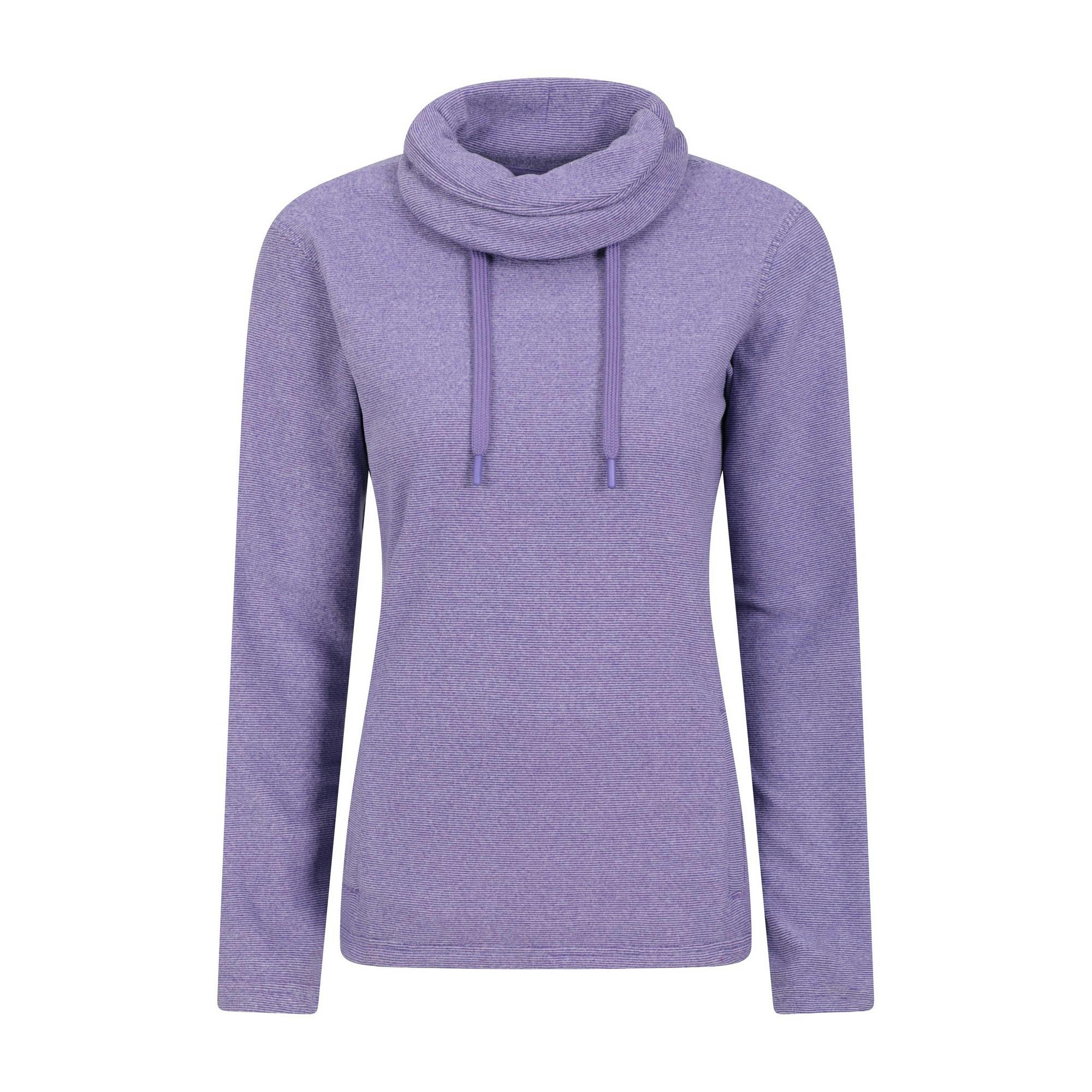 Mountain Warehouse Women's Hebridean Cowl Neck Fleece Top - Grape - 6 Uk - Grape - 100% Polyester