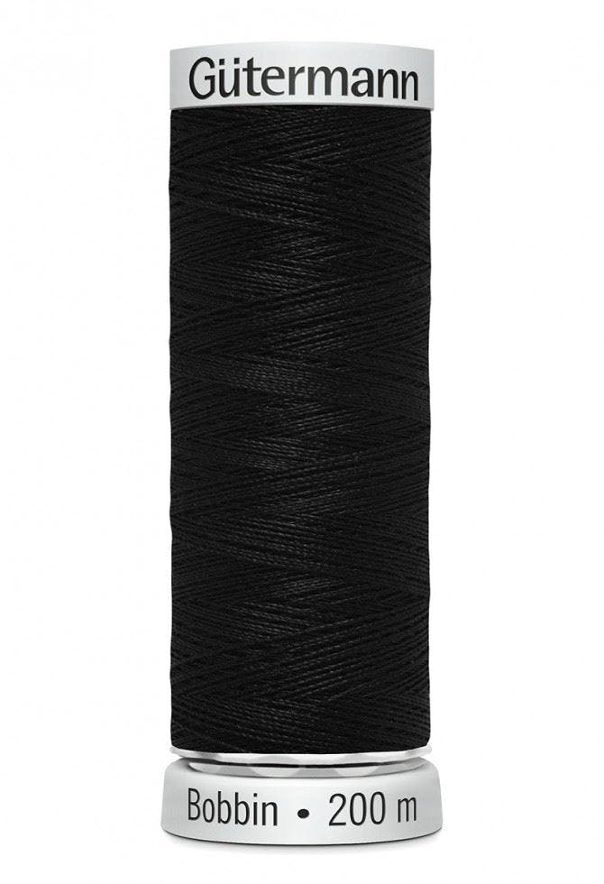 Gutermann Sulky Bobbin Thread 200M Polyester Thread Suitable For Embroidery - 1005 - 200 Metres