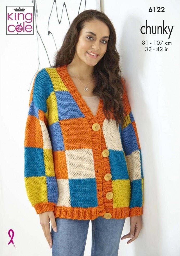 King Cole Knitting Pattern Sweater, Multicolor, One Size - Image 3