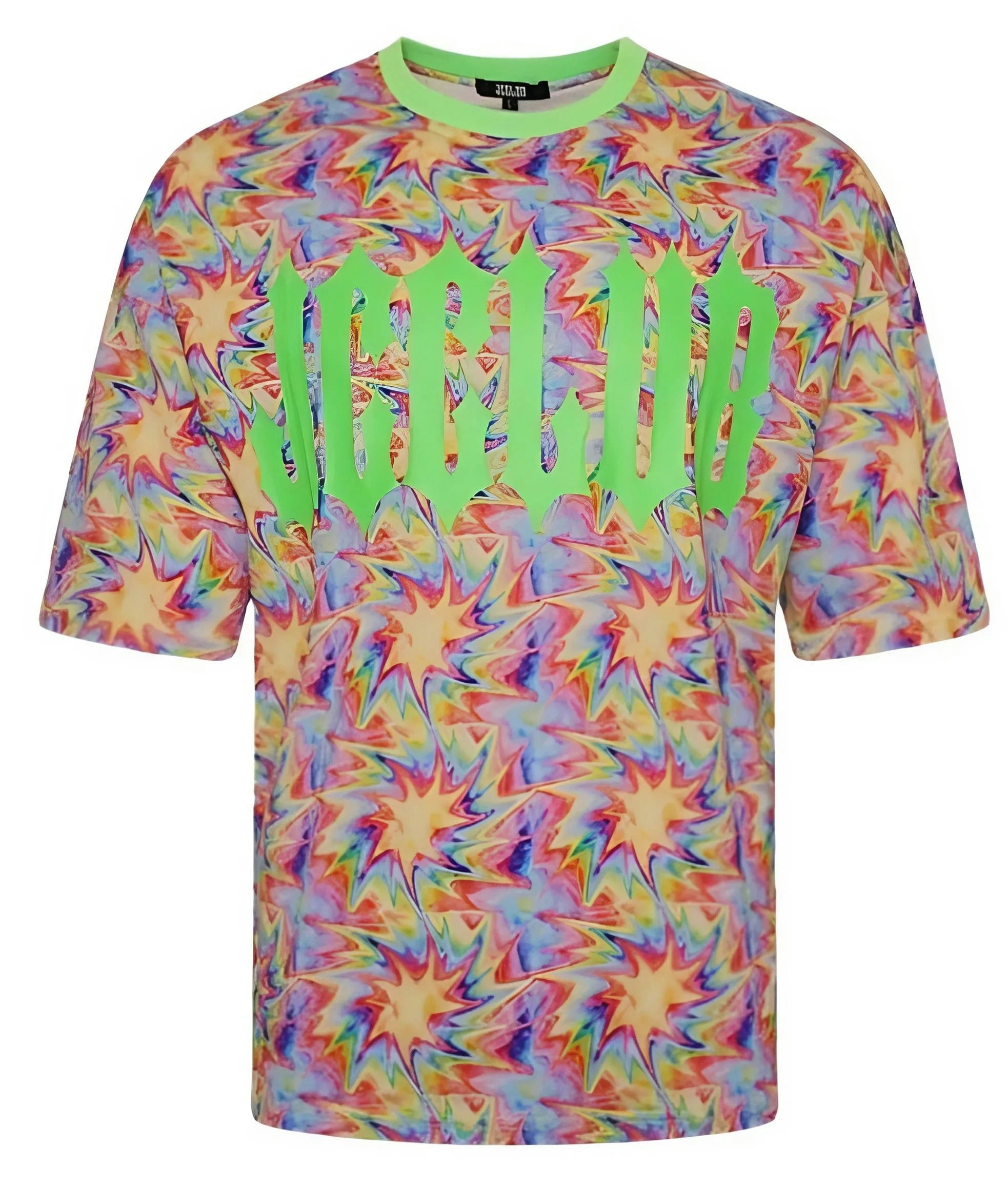 Jcclub Blue/Red/Purple Tie-Dye Logo-Print Man - M - Rainbow