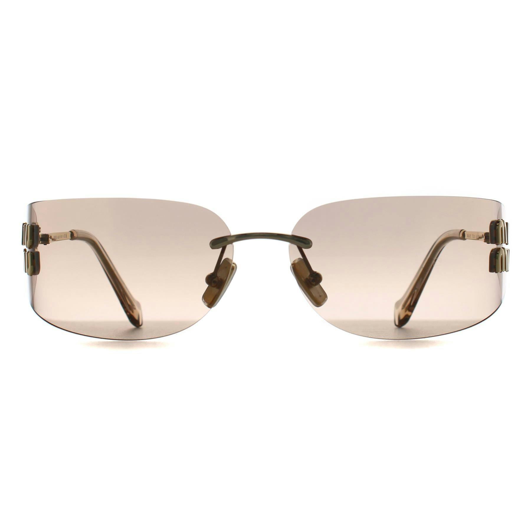 Joom Miu Miu Women's Gold Frameless Sunglasses Eyewear 0Mu-A51s-5Ak20p Cm - Image 7
