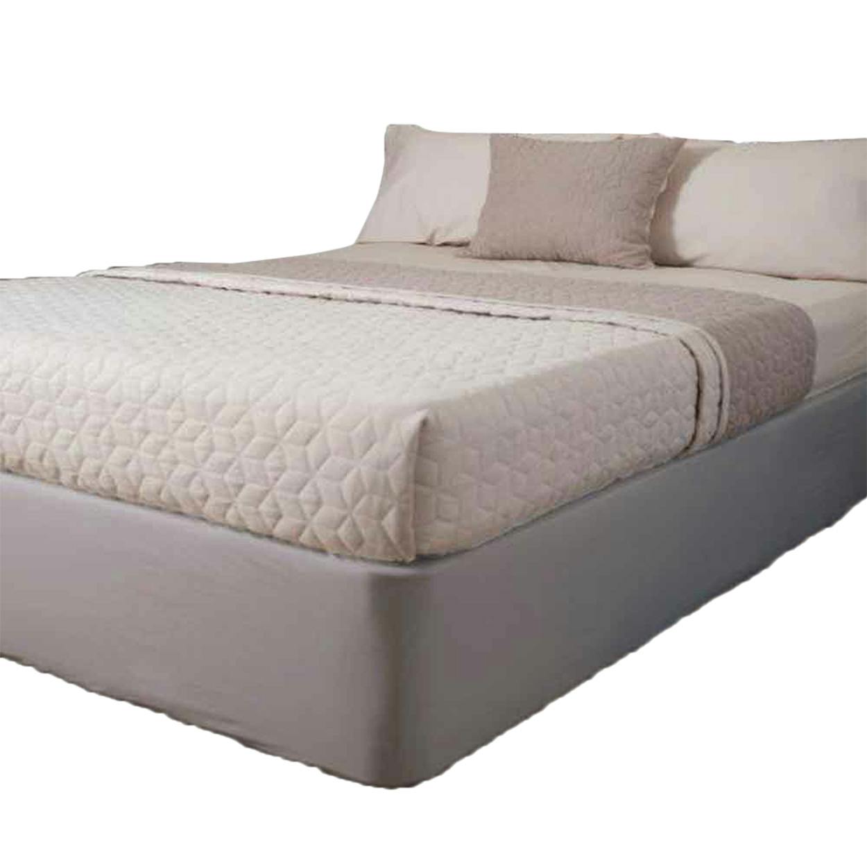 Belledorm Grey Jersey Base Wrap - Cloud - Superking - Cloud - 100% Cotton