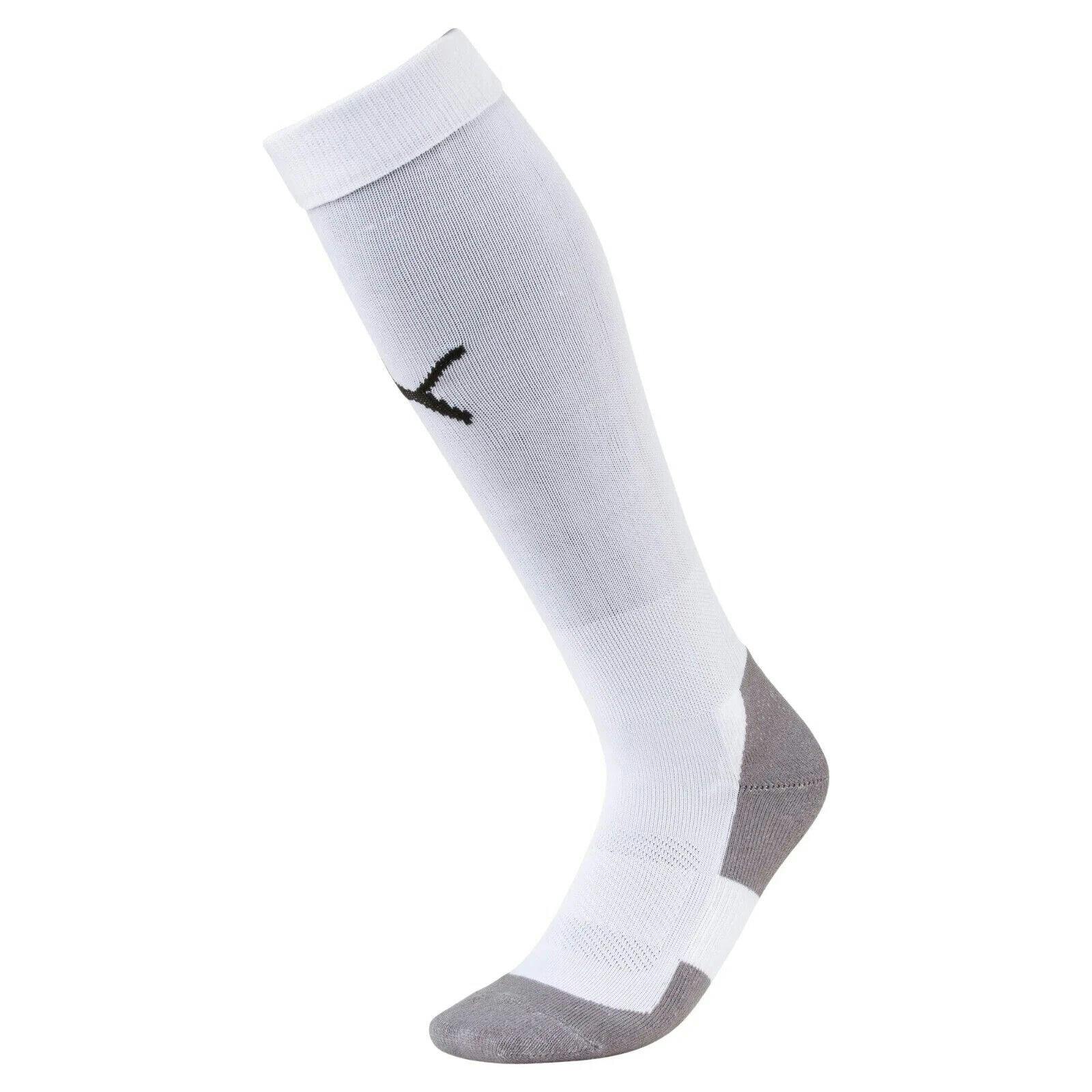 Puma White Liga Core Football Socks Soccer Sock 703441 - M - Uk 6-8