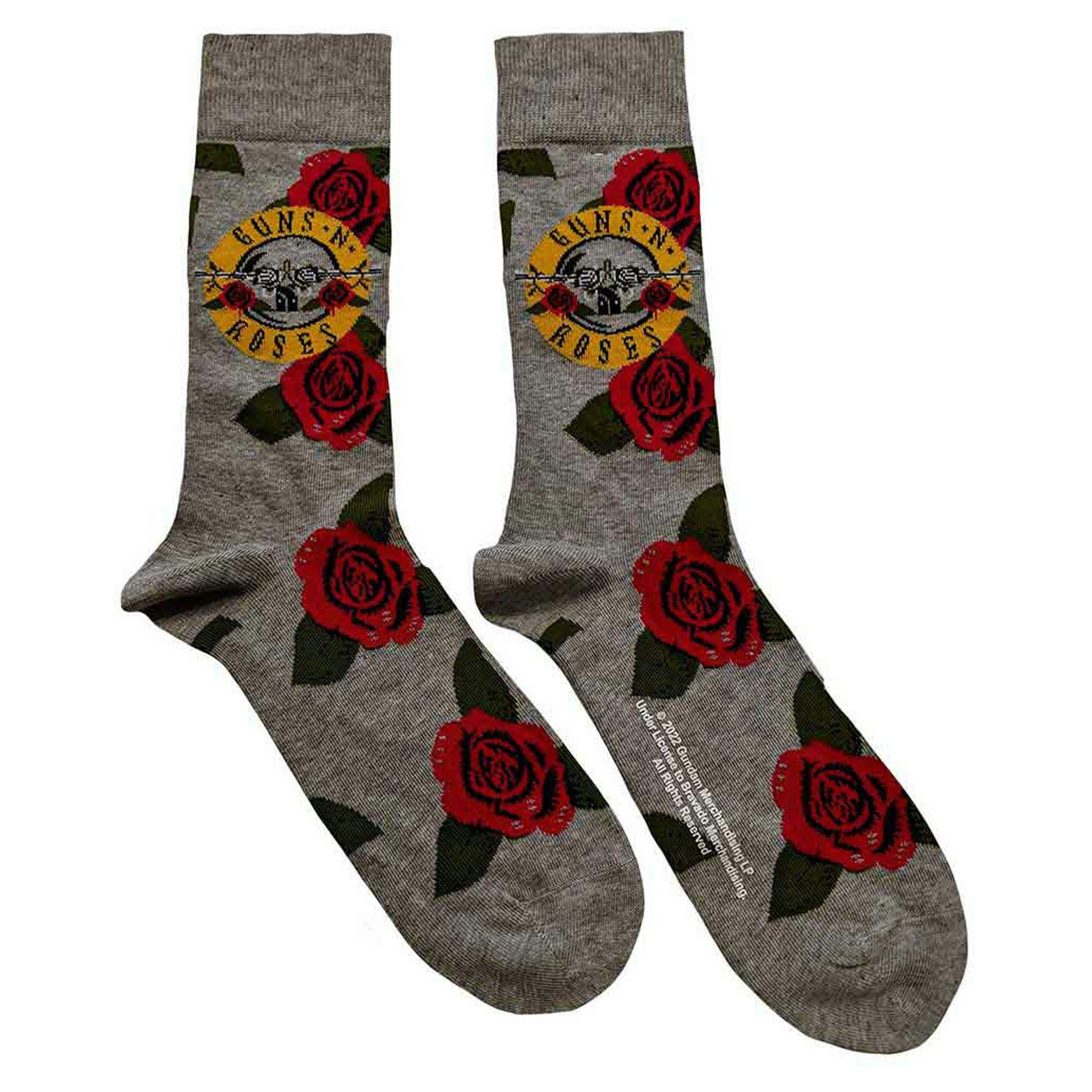 Paradiso Clothing Women's Guns N' Roses Bullet Roses Ankle Socks