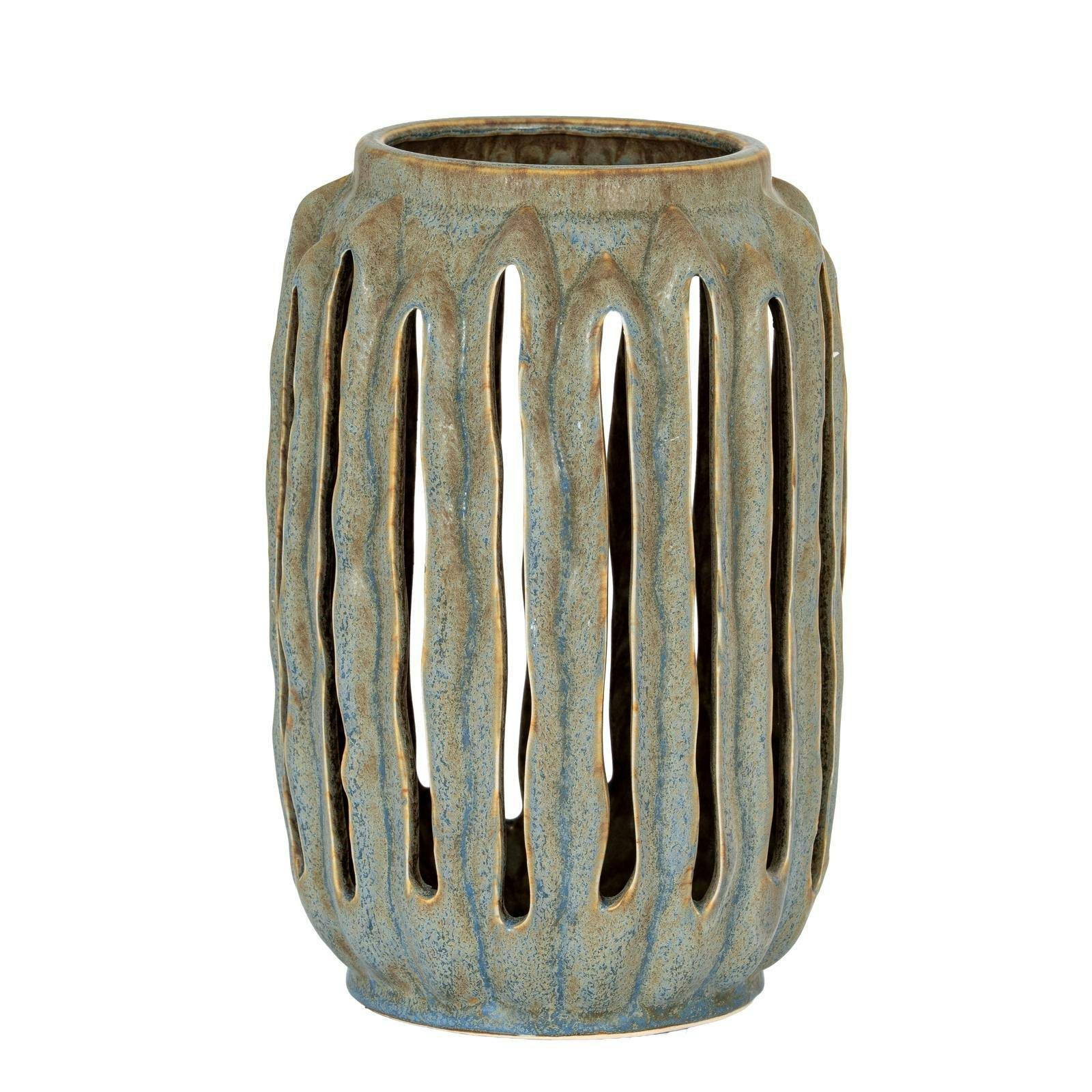 Rackhams Grey Capella Lantern Candle Holder - 32Cm X 20Cm X 20Cm - 100% Mixed