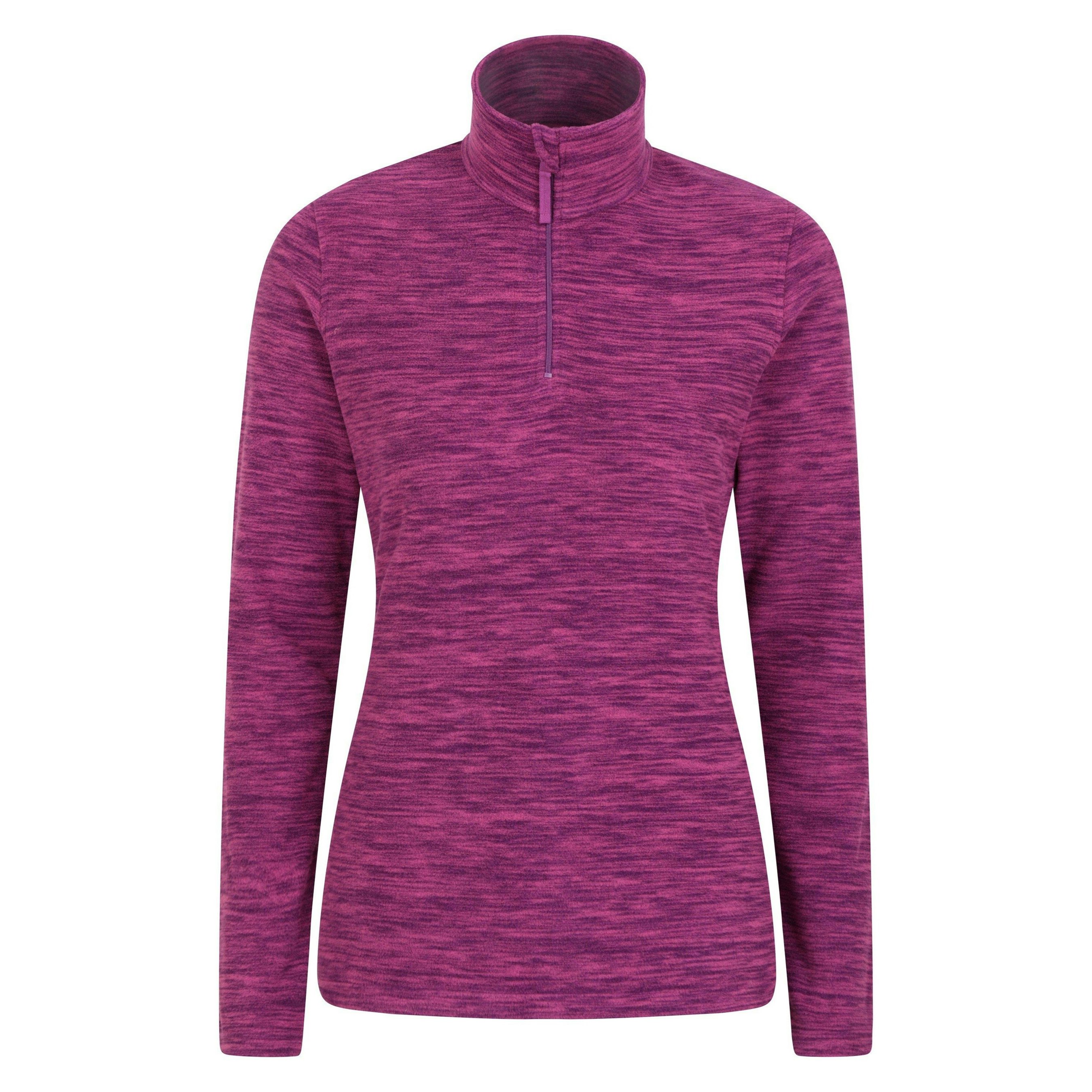 Mountain Warehouse Women's Snowdon Melange Fleece Top - Grape - Grape Size 8 Uk