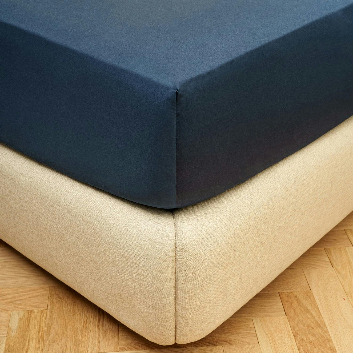 Bedable Sateen Fitted Sheet - Navy - King