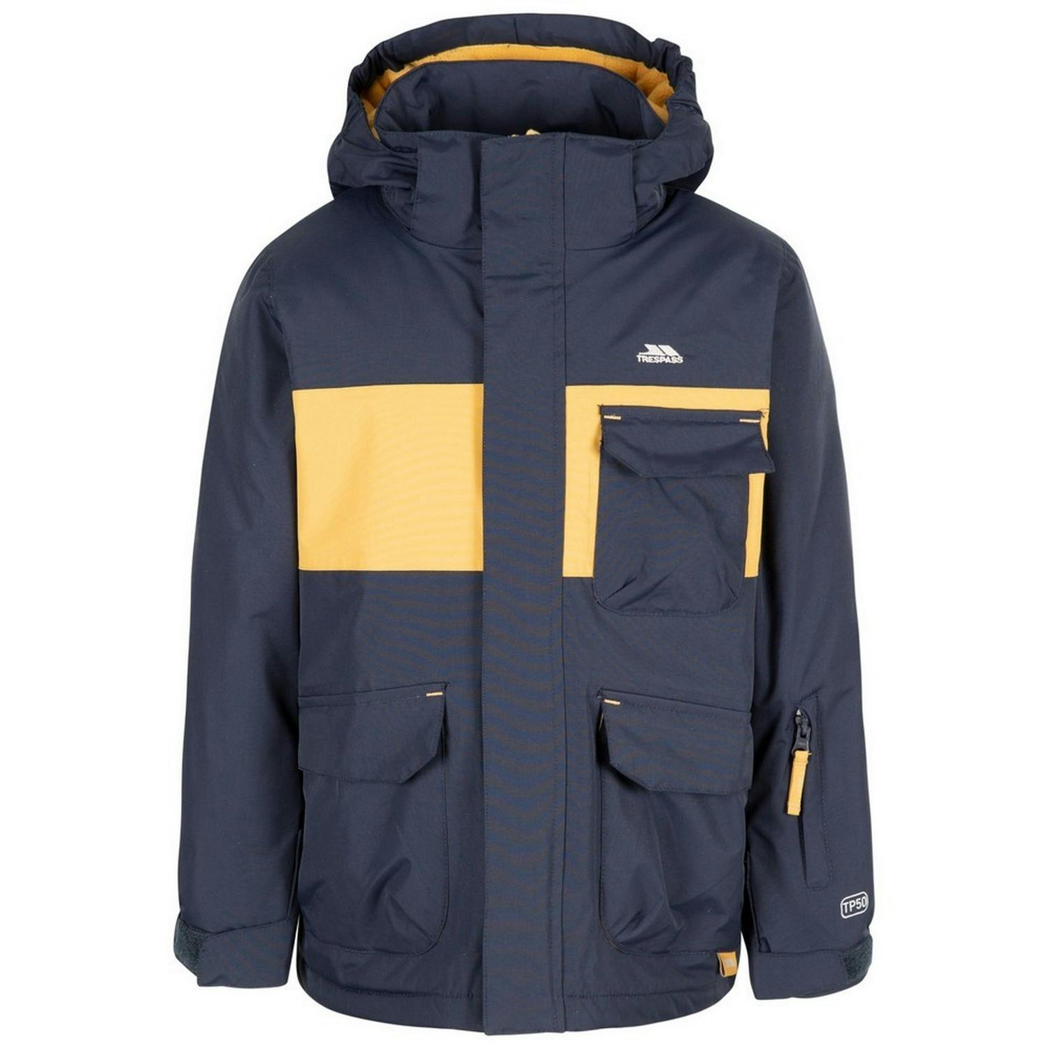 Trespass Boys Light Montee Tp50 Ski Jacket - Navy - 11-12 Years - Navy - 50% Polyester/50% Polyamide