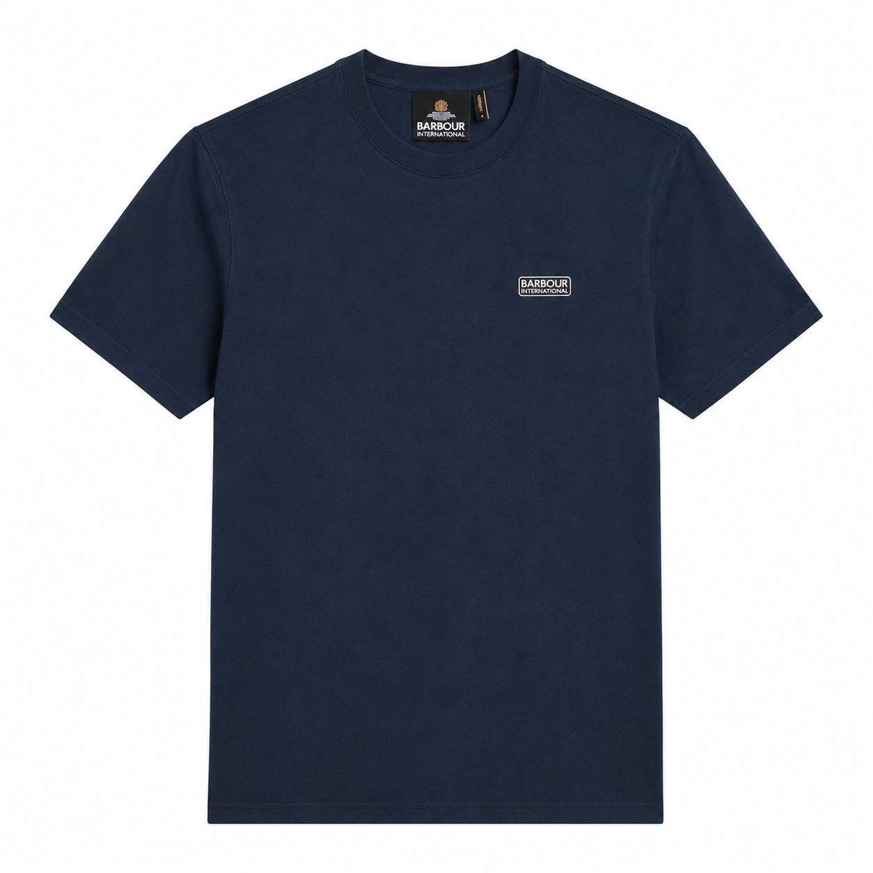 Barbour International Small Logo T-Shirt Navy Blazer - L