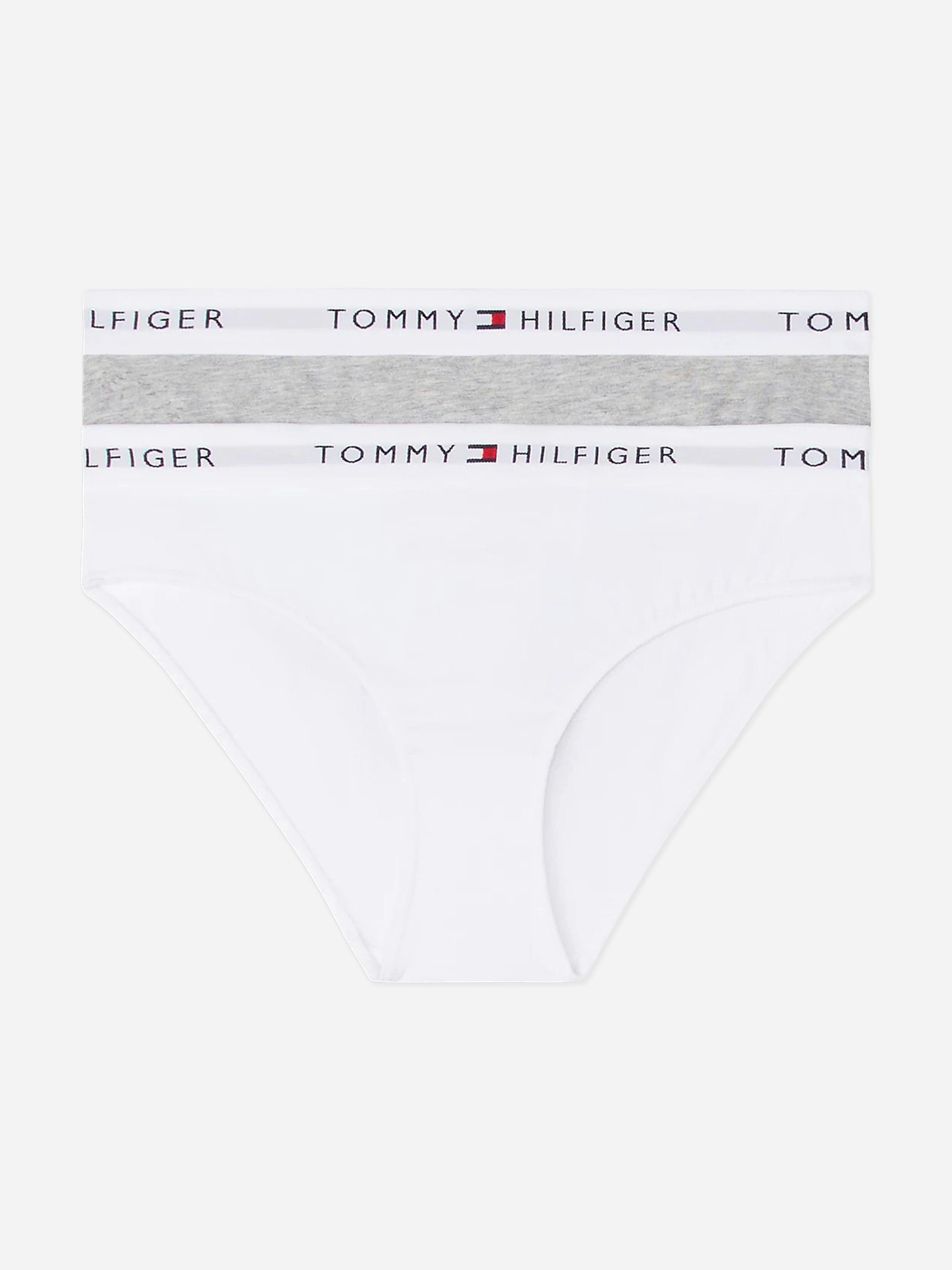 Tommy Hilfiger Girls 2 Pack Bikini Knickers Set In Multicolour - Multicoloured - 8 - 10 Yrs