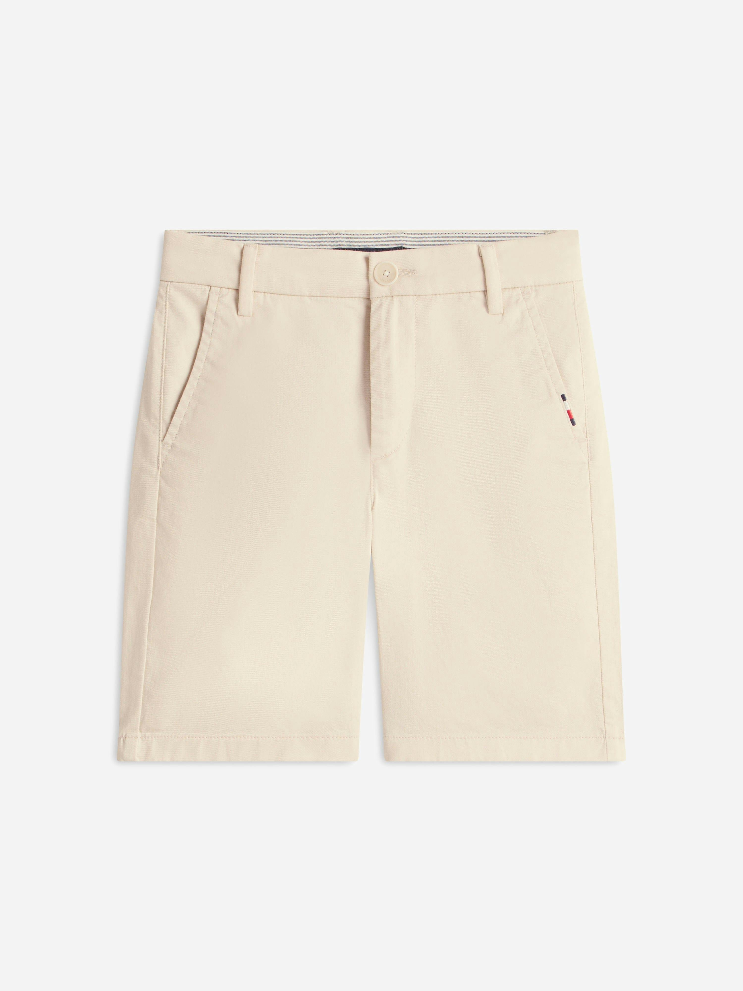 Tommy Hilfiger Boys Beige 1985 Chino Shorts In - 4 Yrs