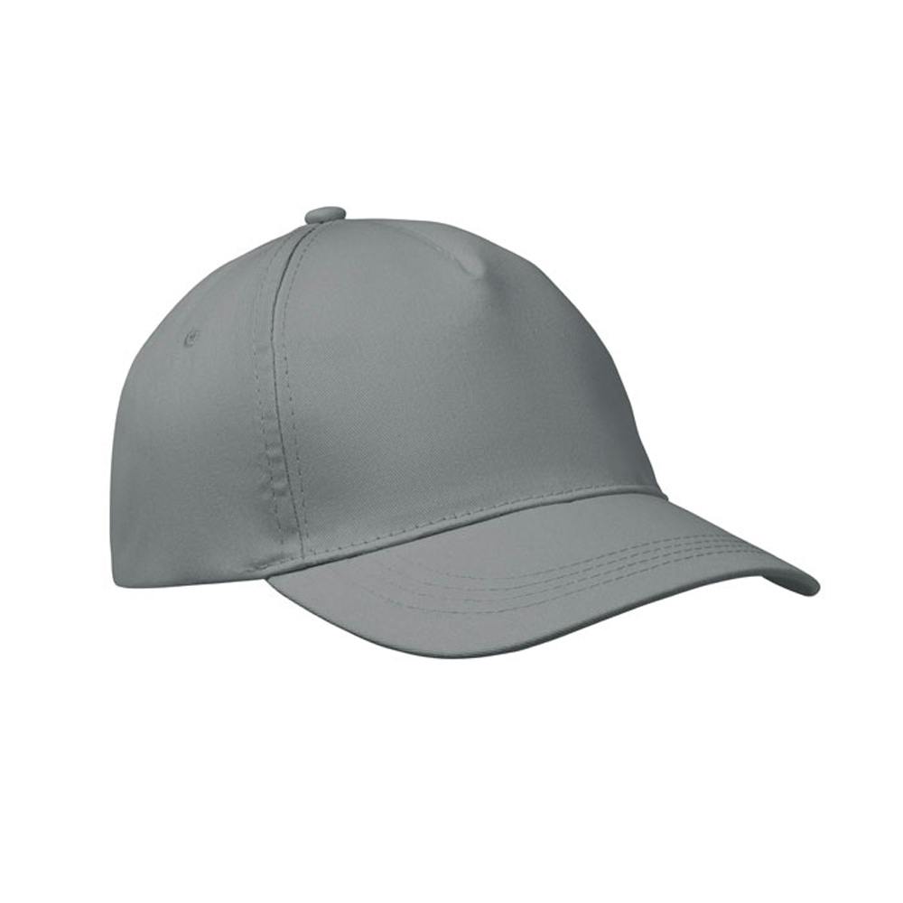 Midocean Grey Buzz 5 Panel Baseball Cap - One Size - 100% Mixed