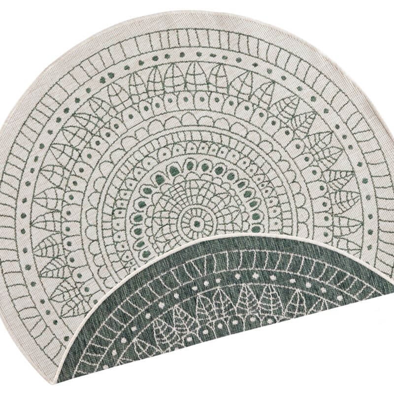 Rackhams Green Porto Round Reversible Rug Indoor-Outdoor - Ø 200 Cm