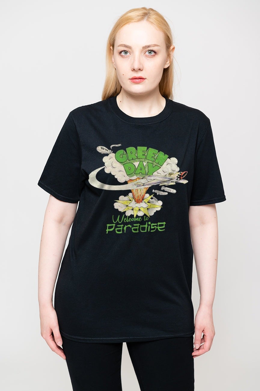 Paradiso Clothing Unisex Green Day Welcome To Paradise T Shirt - Xl