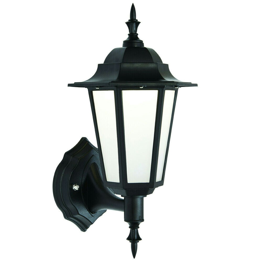 Loops Light/Black/White Ip44 Outdoor Wall Traditional Lantern Rust Proof 7W Cool Led