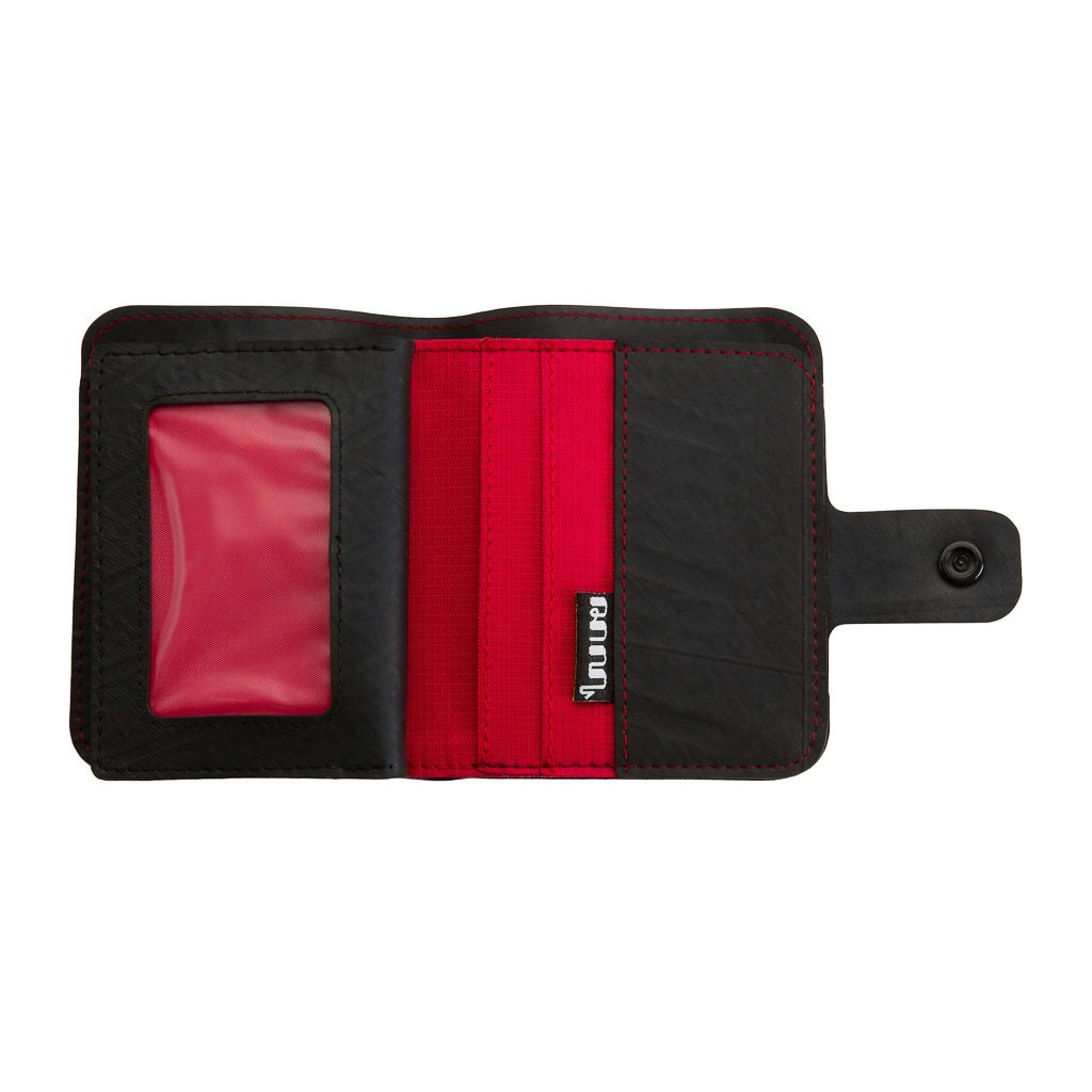 Paguro Red Ben Recycled Wallet With Coin Compartment