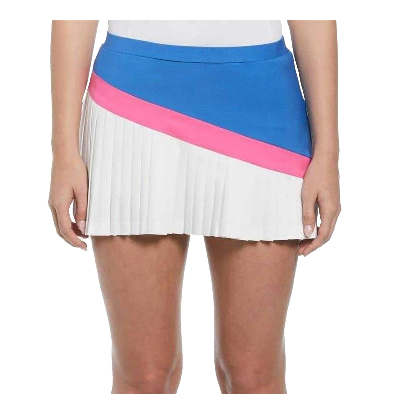 Original Penguin Women's Blue Asymmetric Tennis Skort - Nebulas - 6 Uk - Nebulas - 50% Polyester/40% Recycled Polyester/10% Elastane