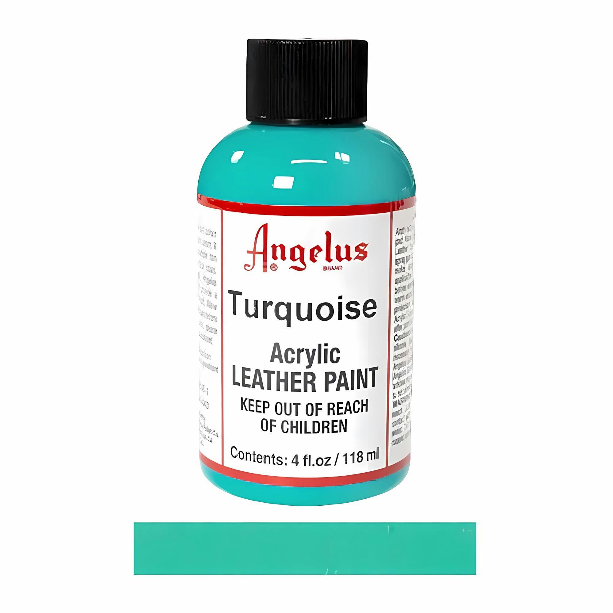 Angelus Turquoise Leather Paint For Sneaker Customs And Shoes 4Oz