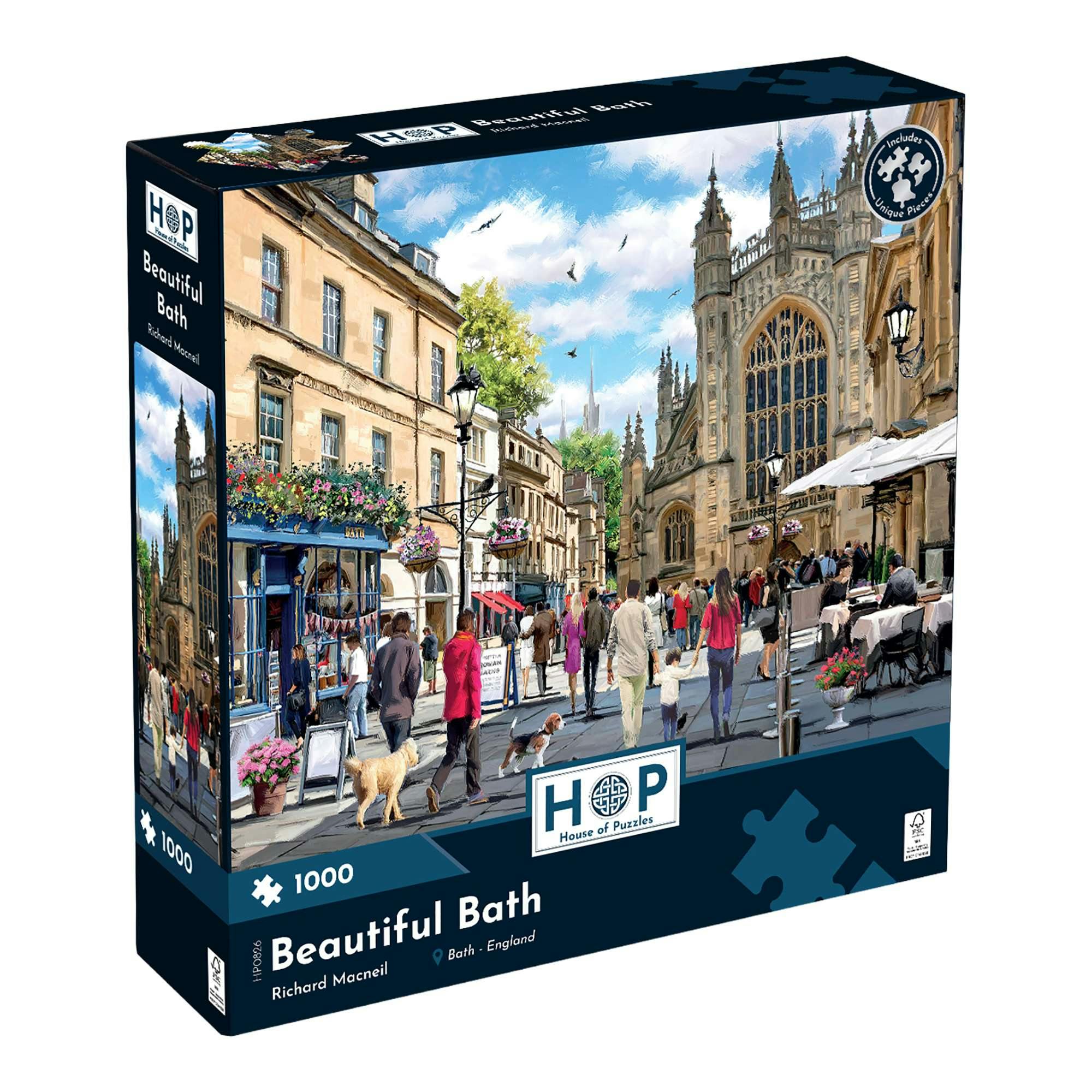 The House Of Puzzles Beautiful Bath 1000 Piece Jigsaw Puzzle