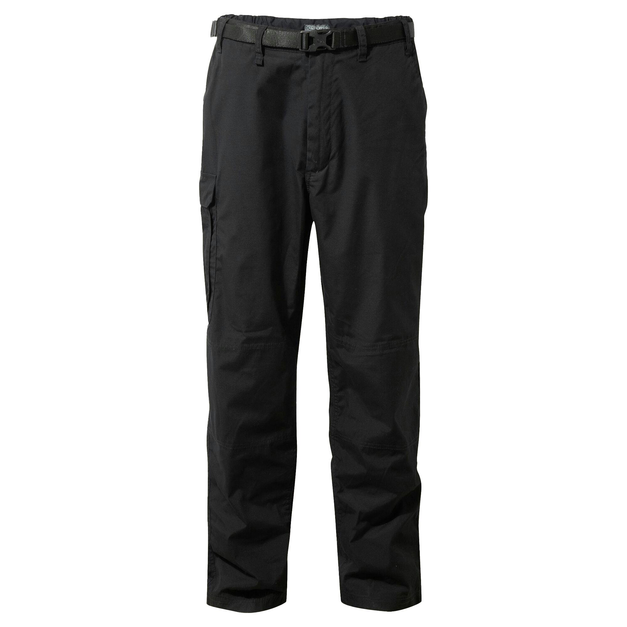 Craghoppers Men's Black Kiwi Classic Trousers - 40R - 65% Recycled Polyester/35% Recycled Cotton