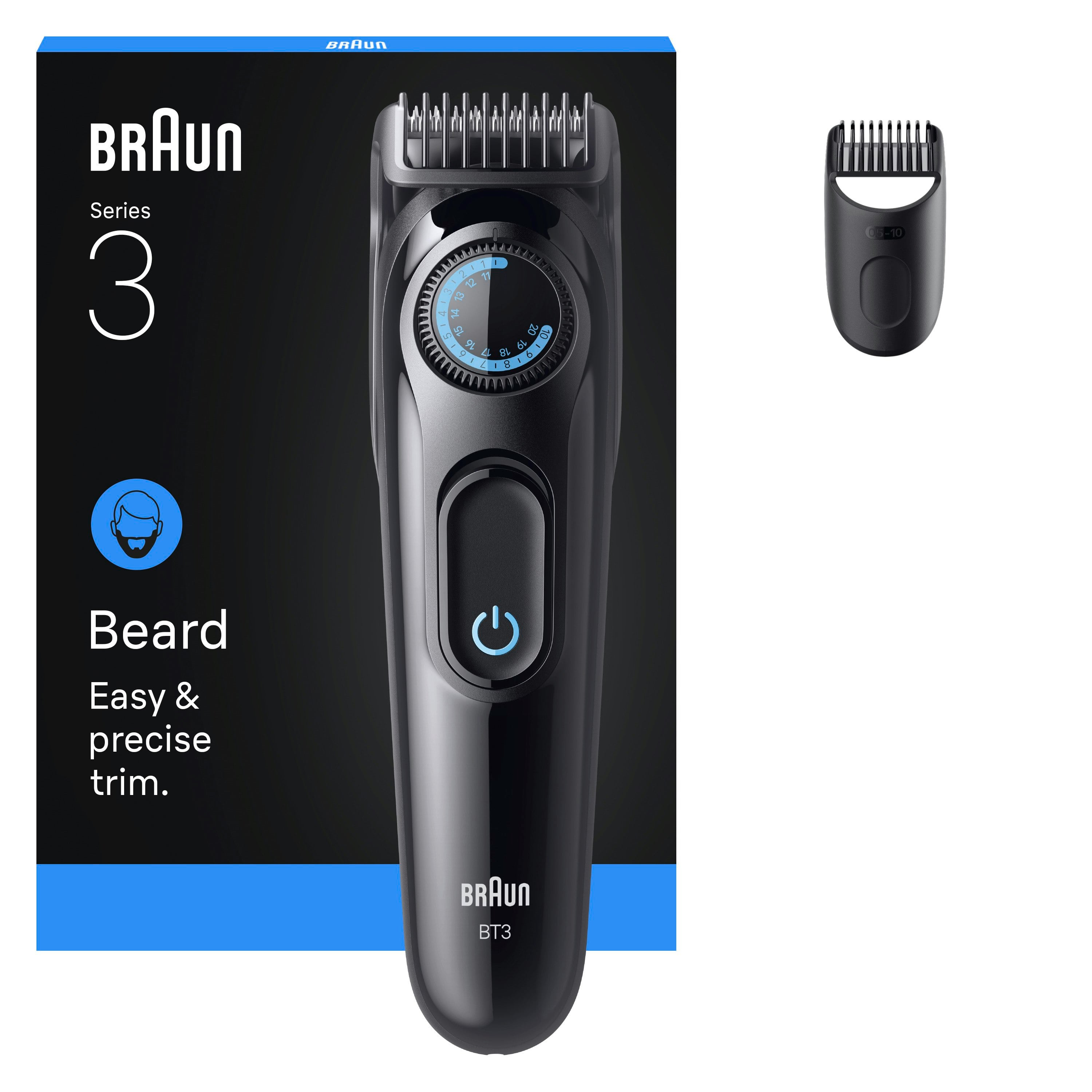 Braun Series 3 Plus 2 BT3500 Beard Trimmer - Black - 20 Length Settings - 50 Min Cordless Runtime - Image 11