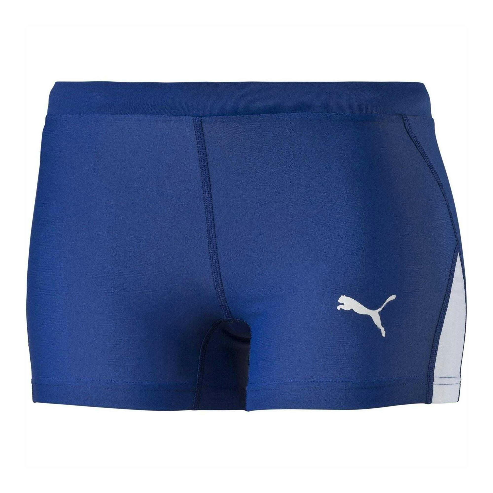 Puma Women's Blue Tight Shorts - 12 Uk S - 100% Mixed