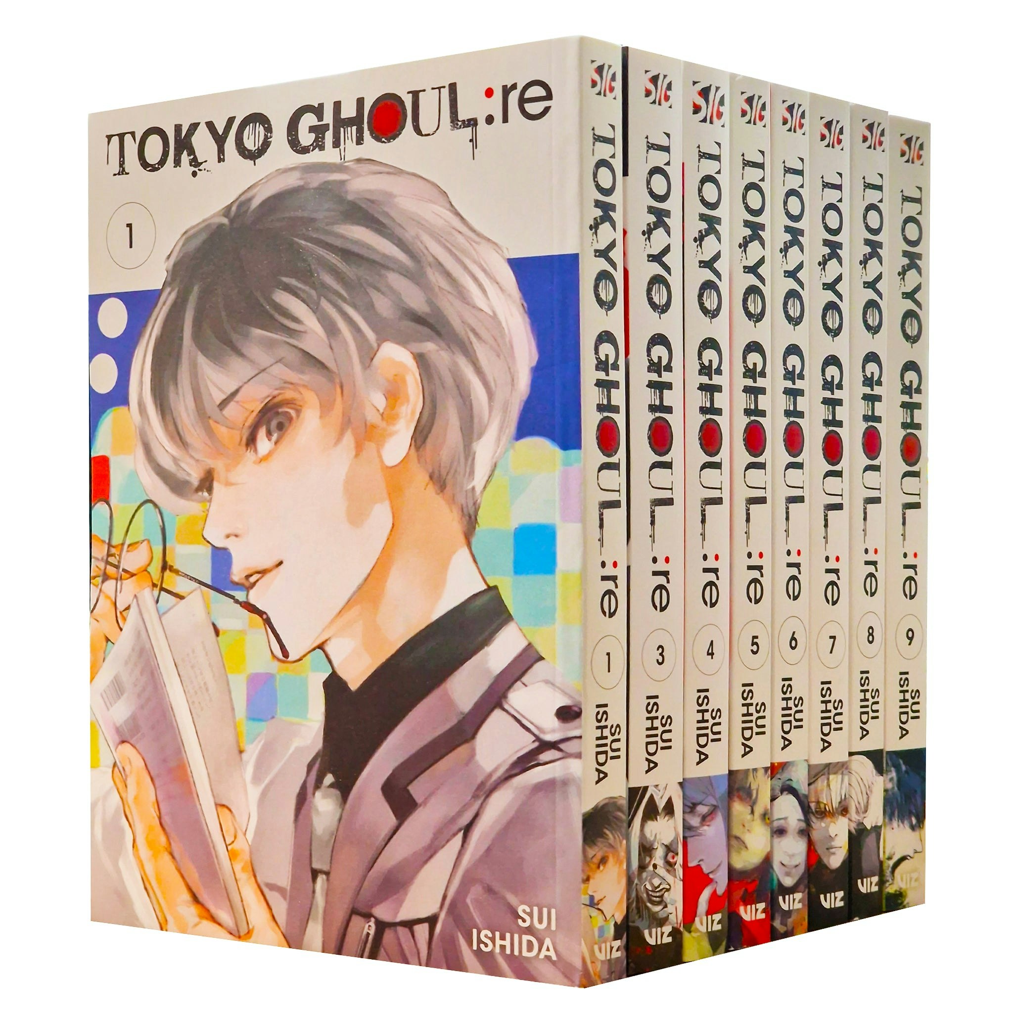 Viz Media Tokyo Ghoul Re Series Volume 1,3,4,5,6,7,8,9 Collection Books Set By Sui Ishida Size 8