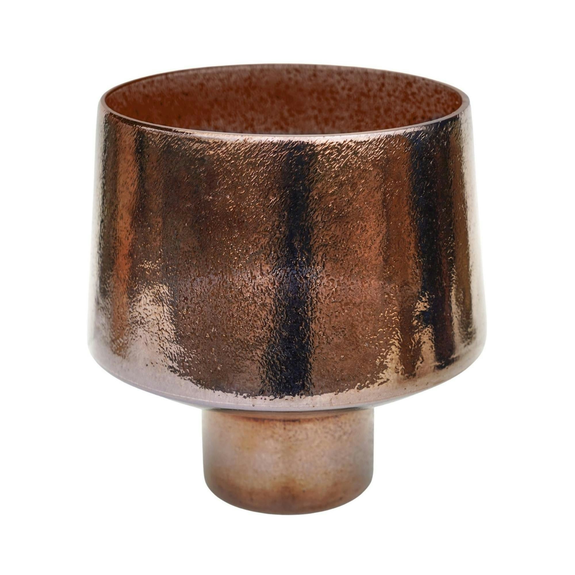Rackhams Bronze Opulent Curved Metallic Planter - Metallic