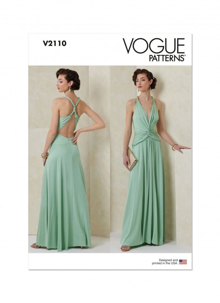 Vogue Women's Sewing Pattern 2110, Dresses For Y5 (18-20-22-24-26) - Advanced - Y5 (18-20-22-24-26)
