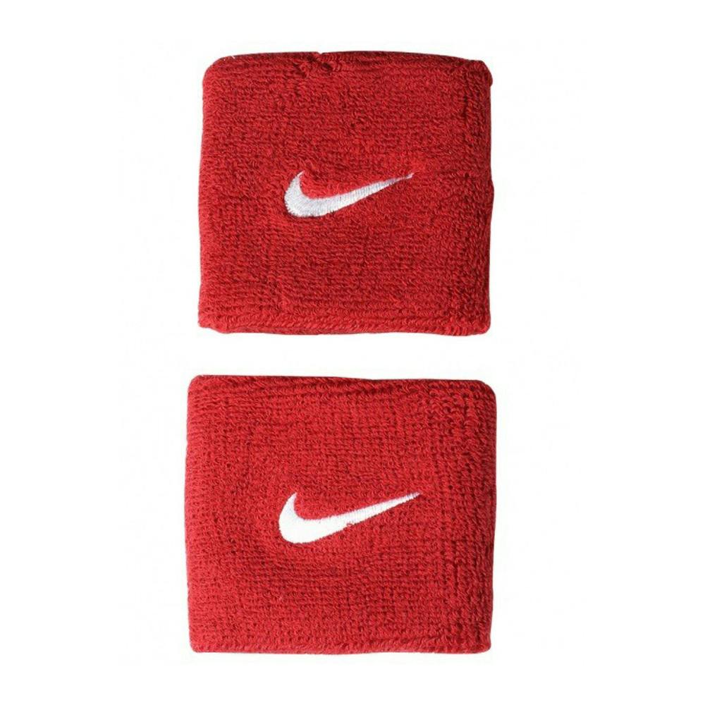 Nike Unisex Red Swoosh Wristband (Set Of 2) In - Image 2