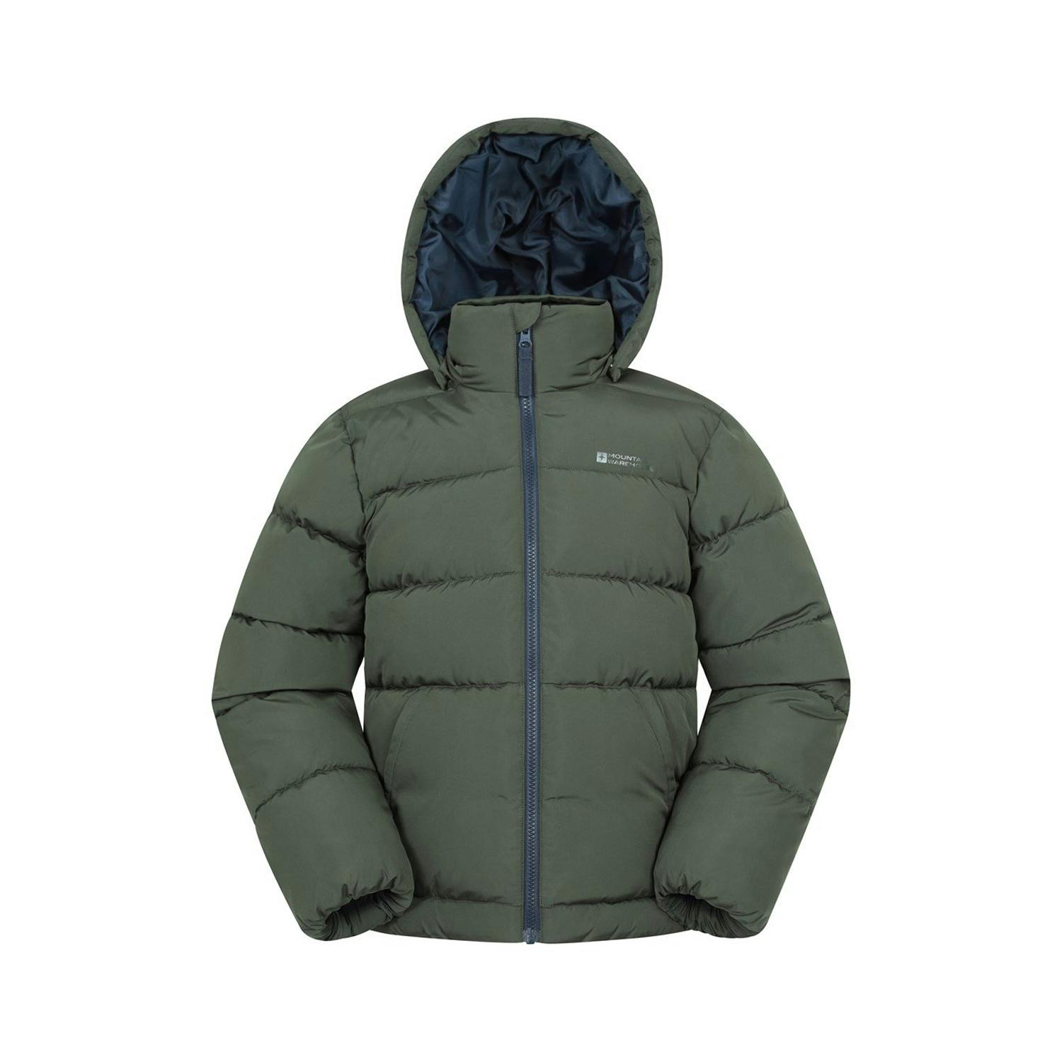 Mountain Warehouse Green Kids Hawthorne Water Resistant Padded Jacket - Khaki - 5-6 Years - Khaki - 100% Polyester
