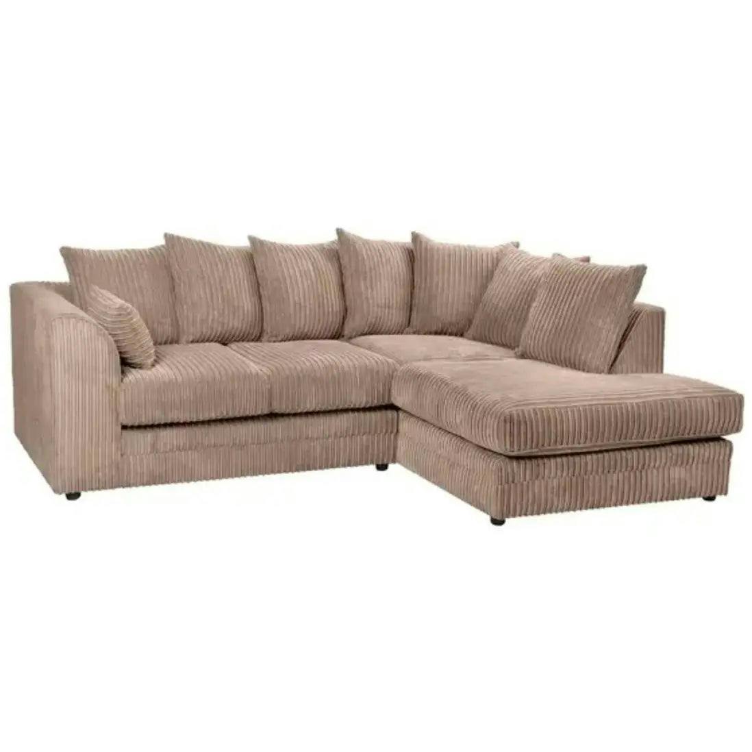 Rackhams Camden Jumbo Cord Right Hand Corner Sofa Set - Camel