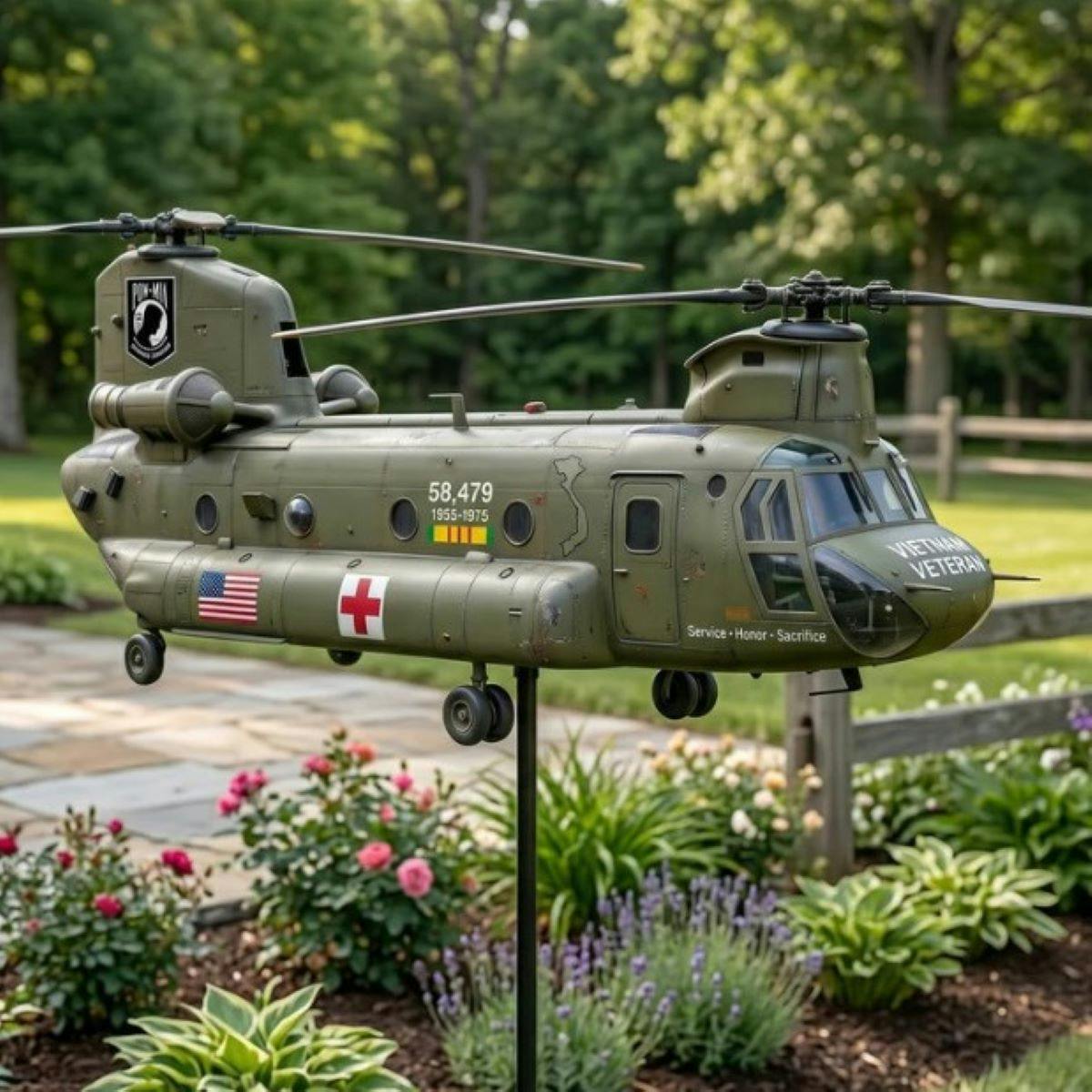 Rackhams Helicopter Wind Spinner - Model C (Helicopter)