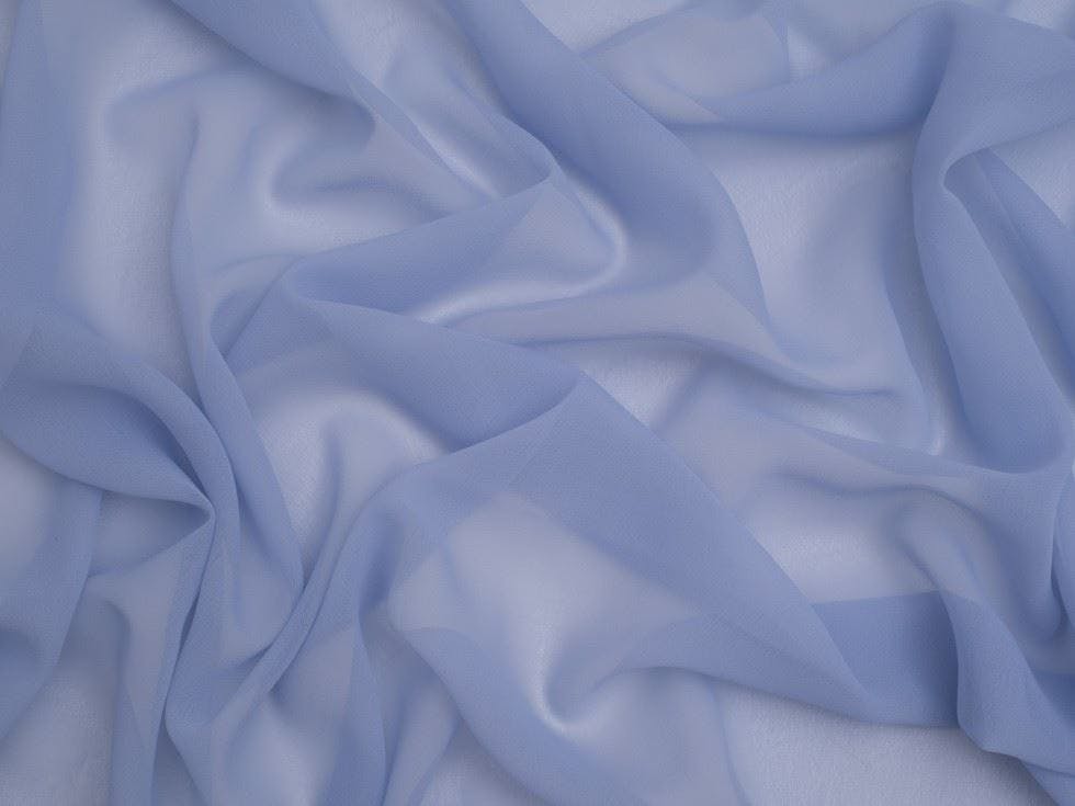 Minerva Light Core Range Sheer Chiffon Fabric - Plain Design Dressmaking Fabric, 110 Cm / 44" Wide - Per Metre - Hyacinth