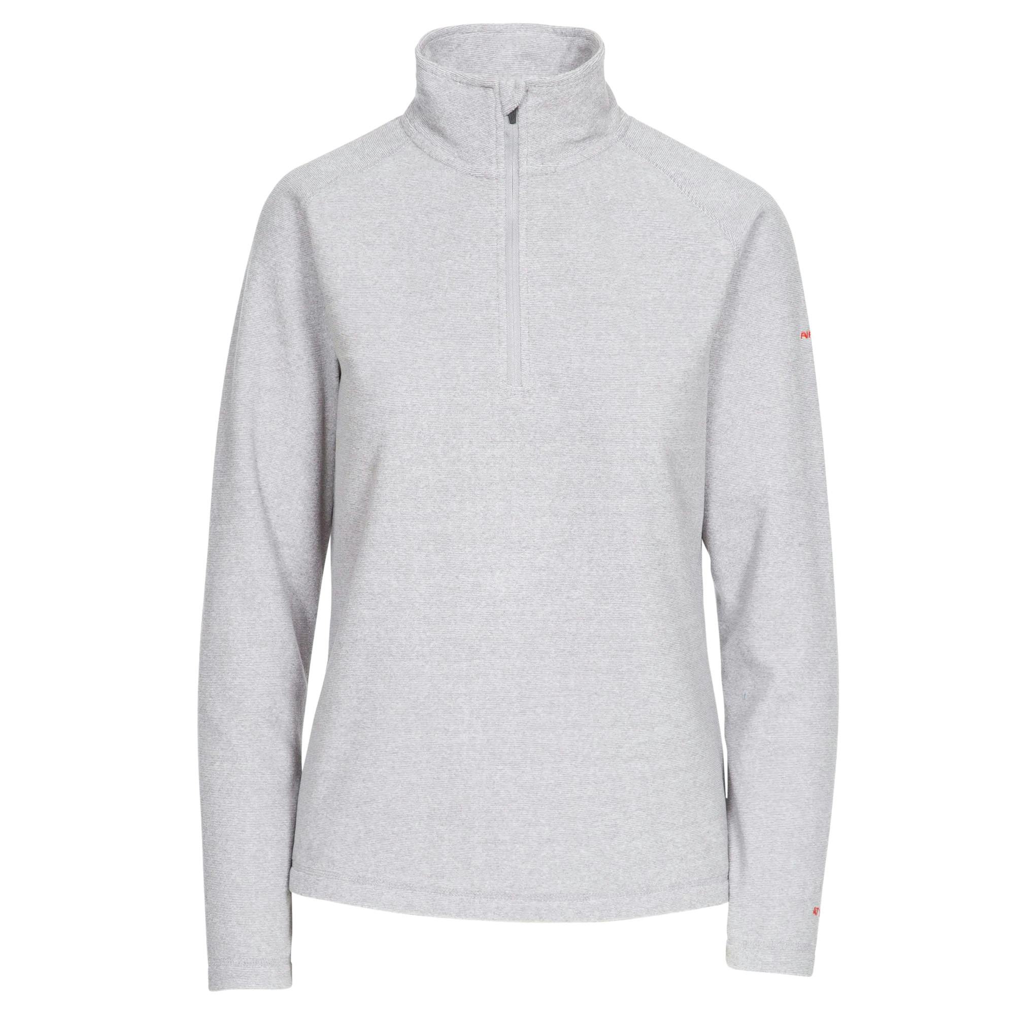 Trespass Women's Silver Meadows Fleece - Platinum - Xs - Platinum - 100% Polyester