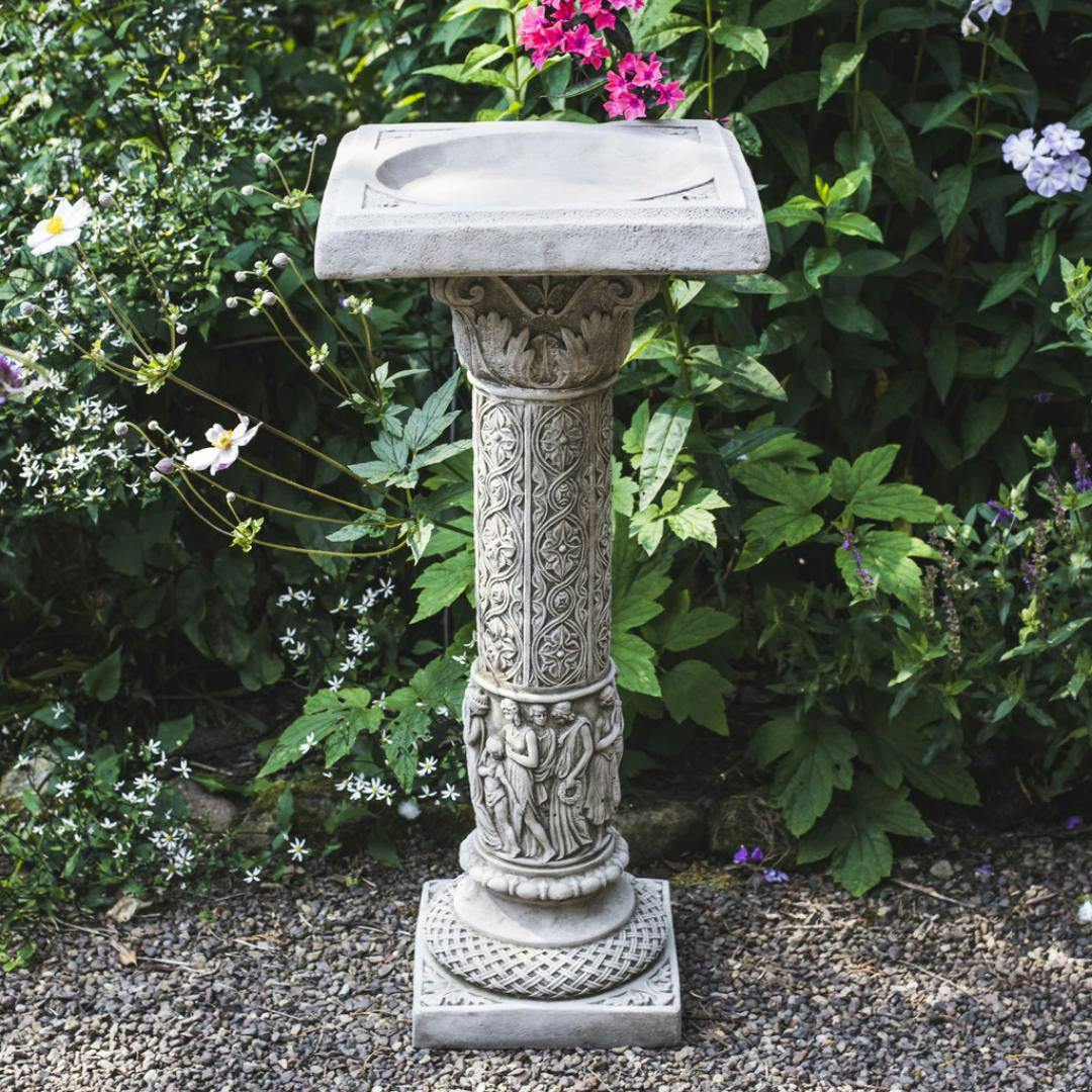 Osn Roman Design Highly Detailed Birdbath