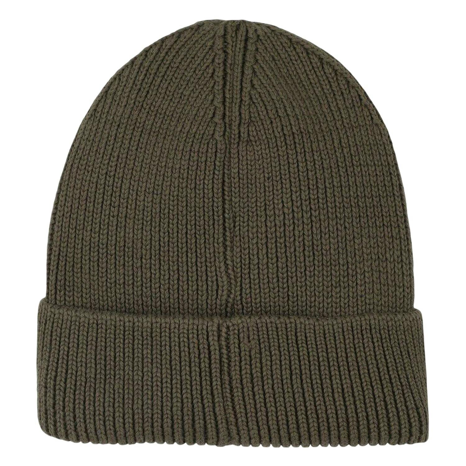 Hugo Kids Logo Ribbed Beanie - Kalamata - One Size - Kalamata - 100% Cotton