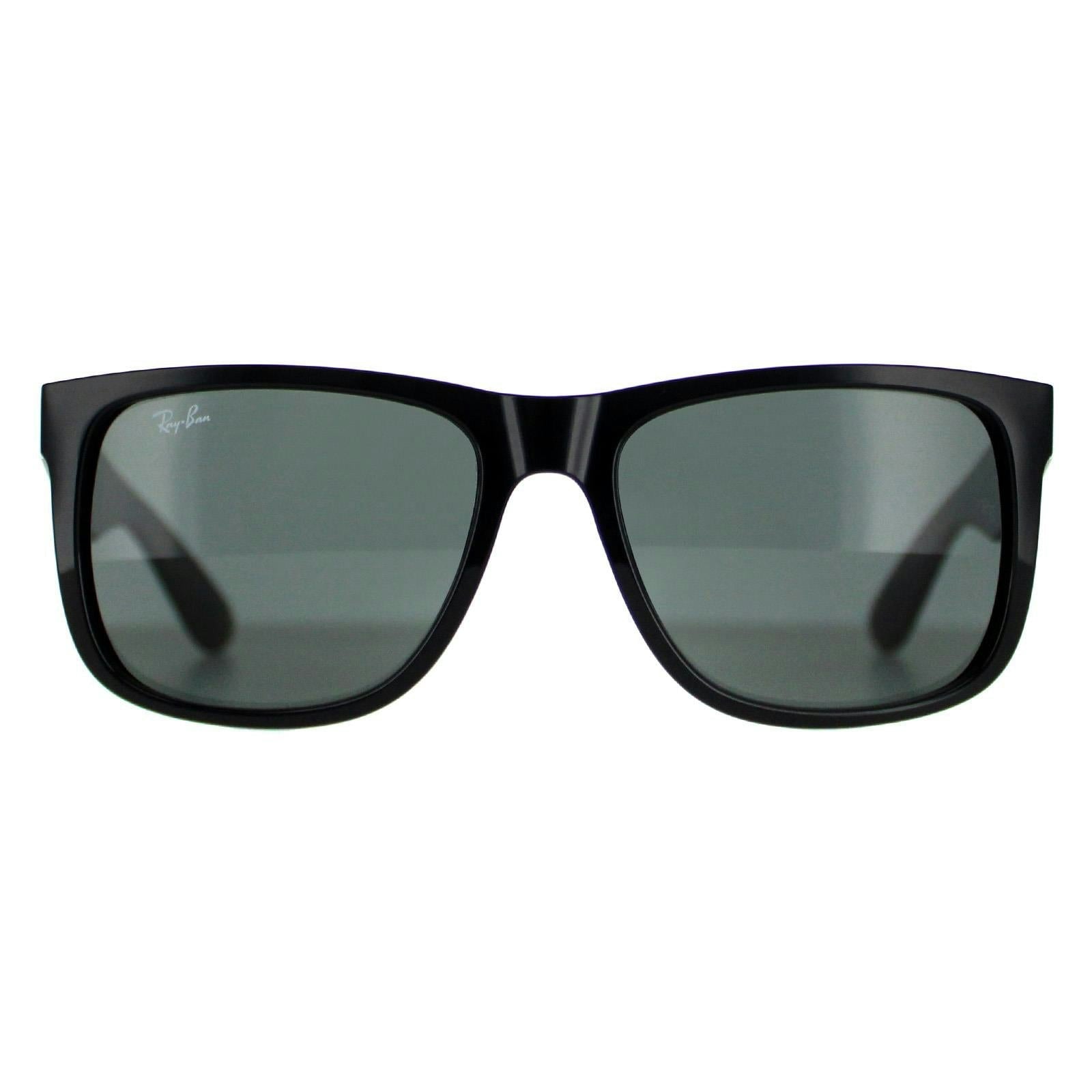 Ray-Ban Justin RB4165, Black Sunglasses Dark Green lenses, Mojo Glasses - Image 15